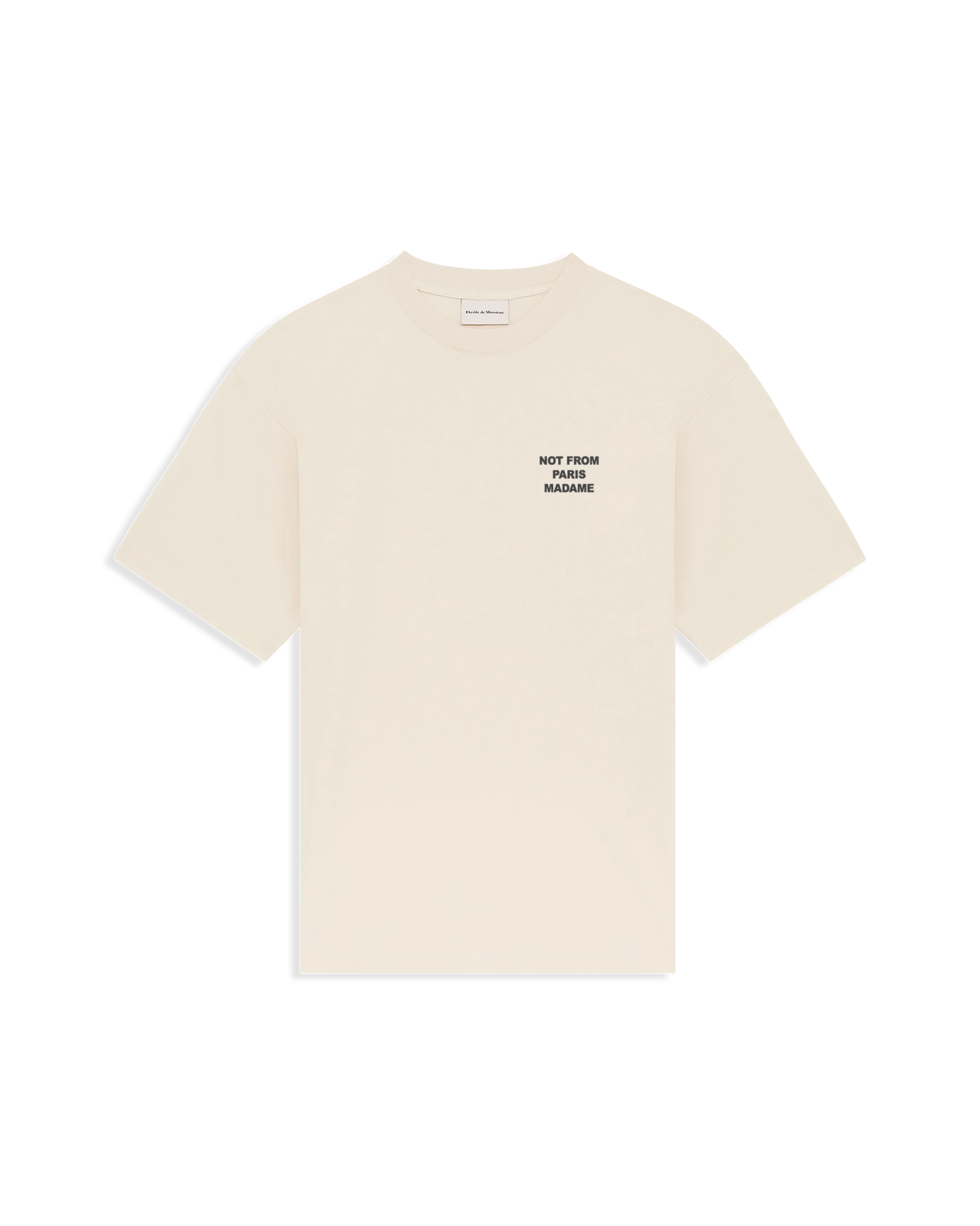 Drôle De Monsieur Le T-Shirt Slogan T-Shirt Mastic Beige