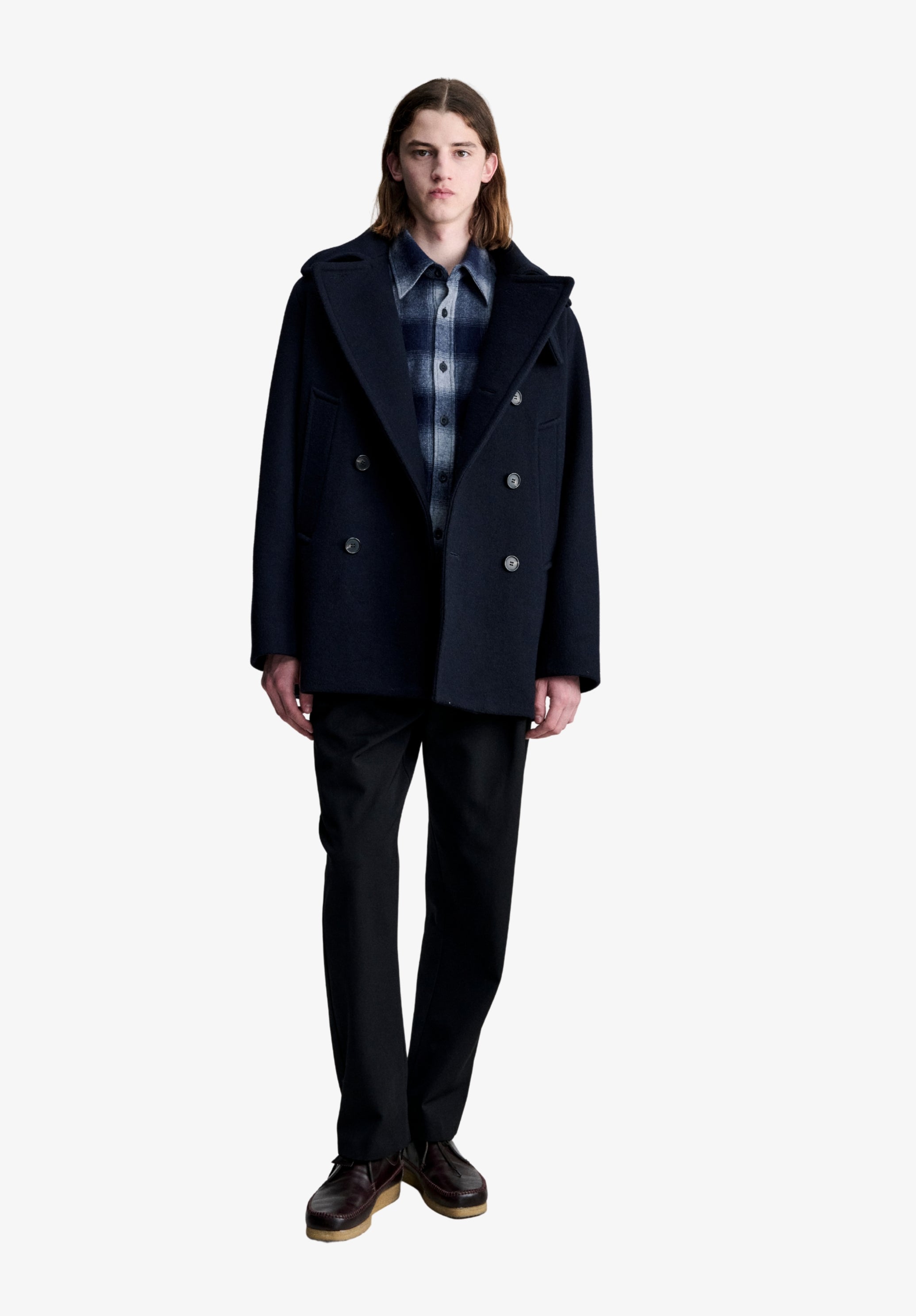A.P.C. Cabanjacke Recycling-Wolle zweireihig