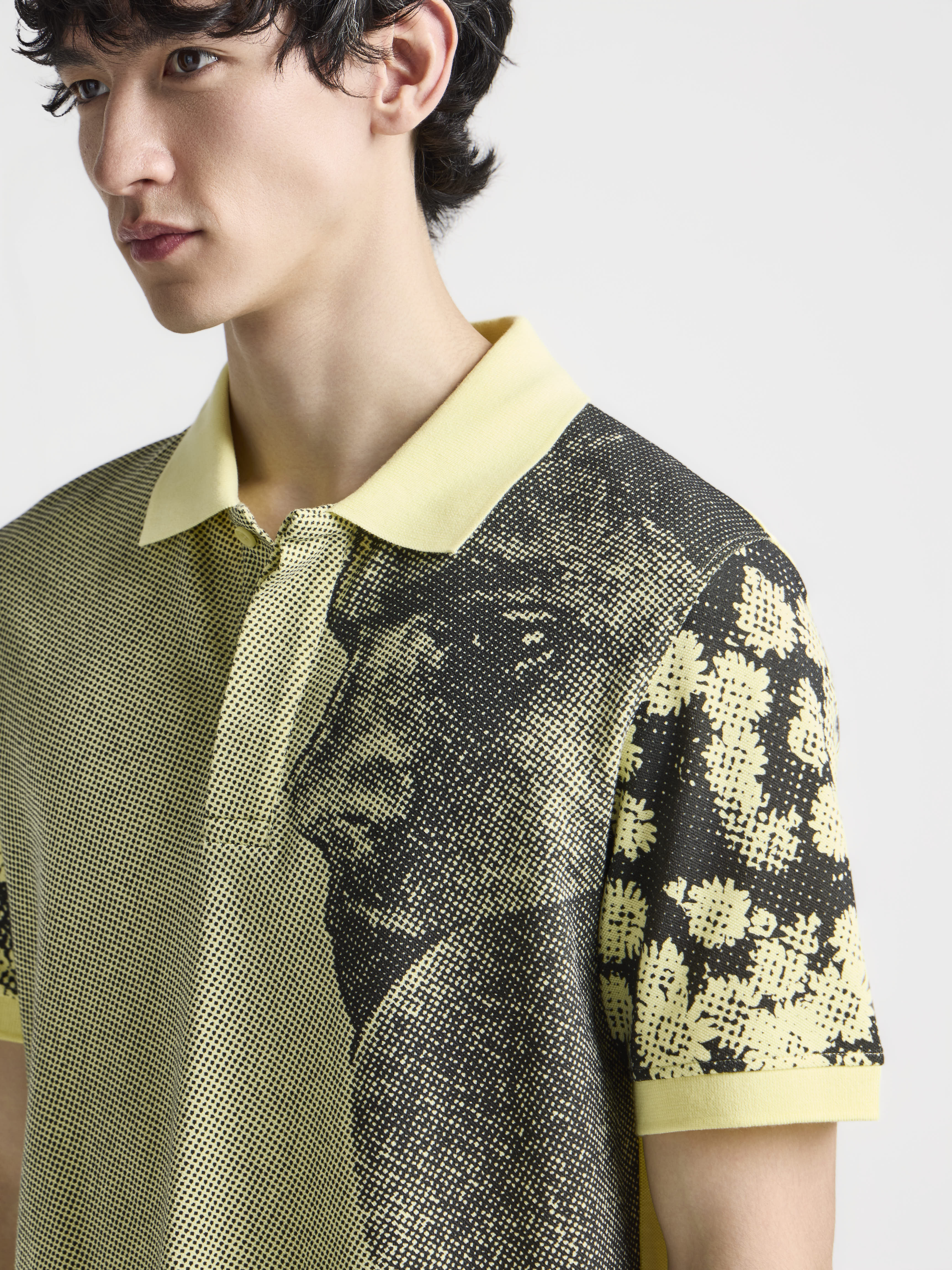 J.W. Anderson Man with Daisies Polo Hellgelb Jersey