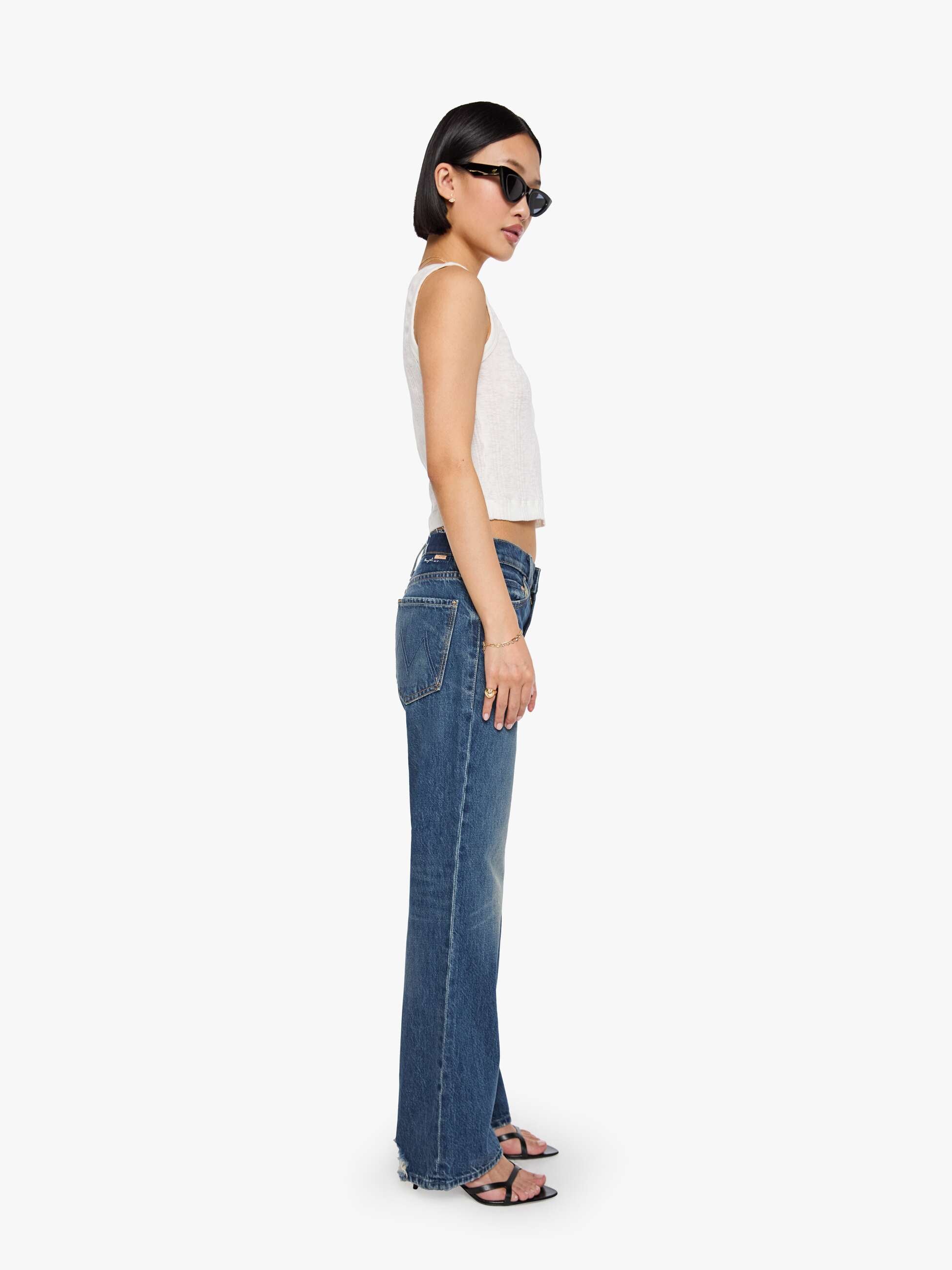 Mother PETITES Lil Reifler Jeans After Midnight Dunkelblau