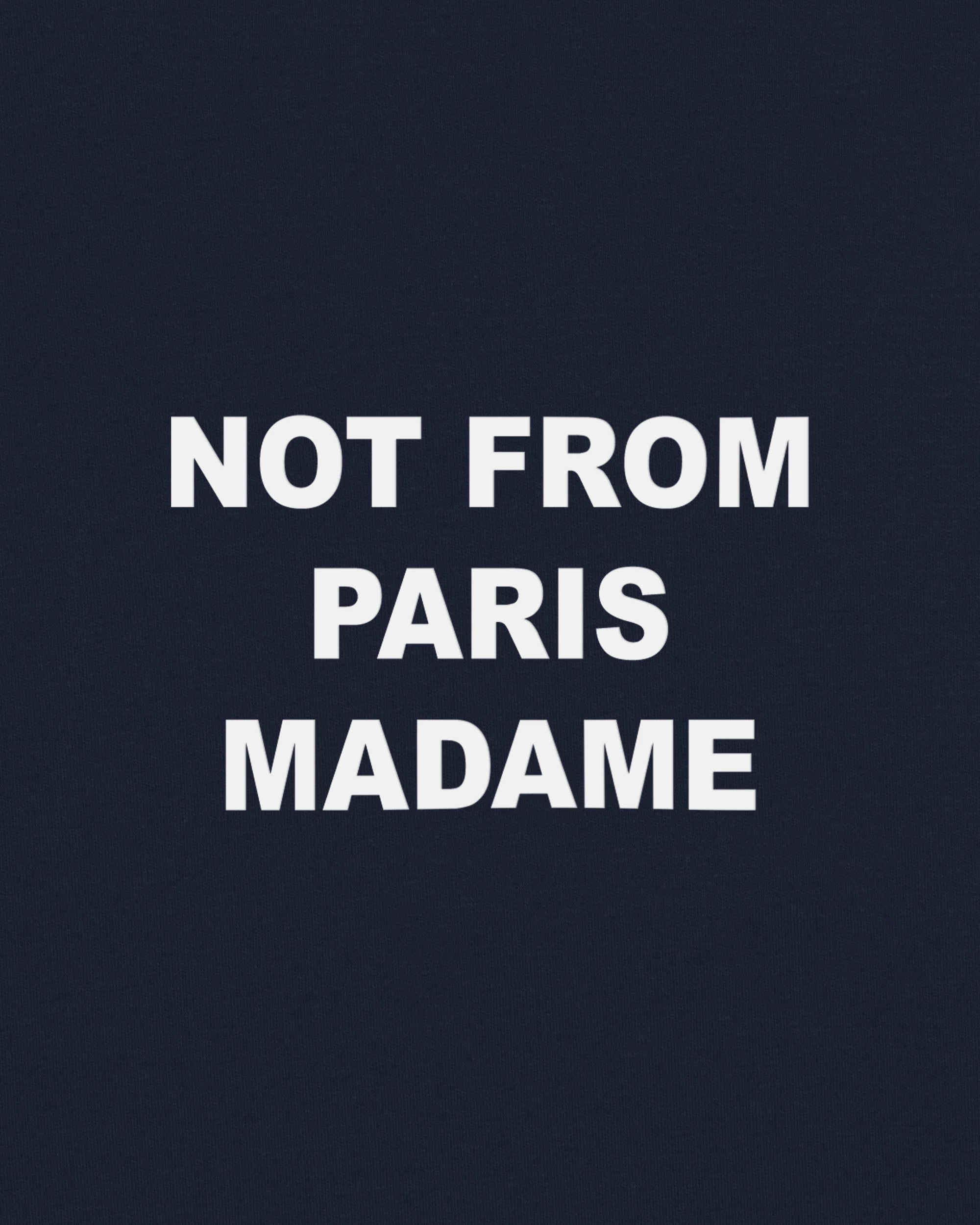 Drôle de Monsieur Le T-Shirt Slogan T-Shirt Baumwolle Navy