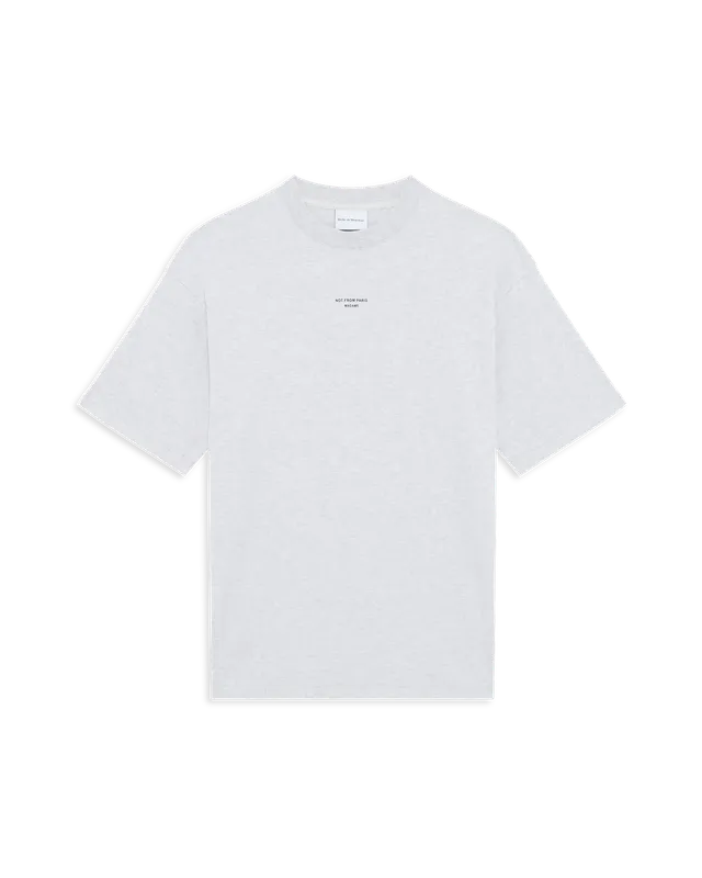 Drôle De Monsieur Le T-Shirt Slogan Classique T-Shirt Grau