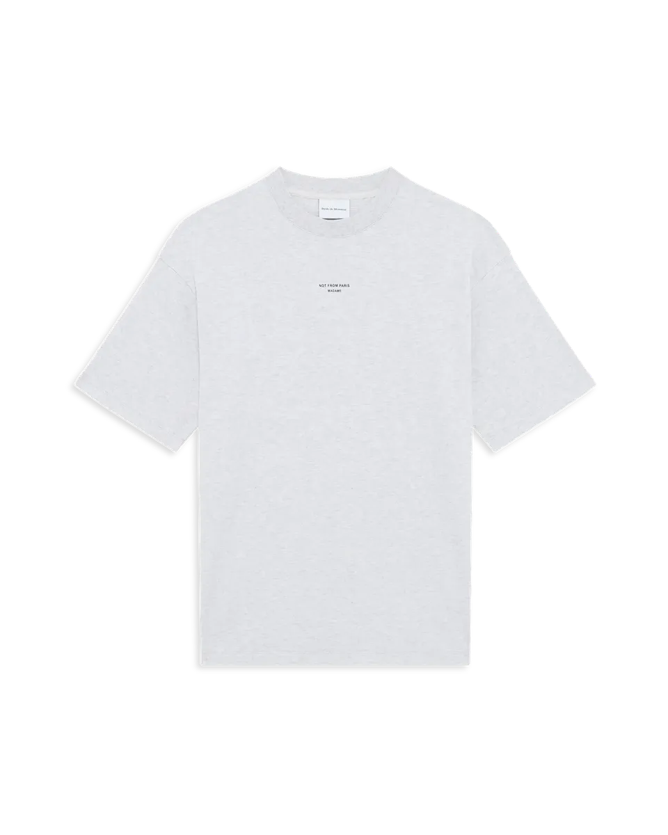 Drôle De Monsieur Le T-Shirt Slogan Classique T-Shirt Grau