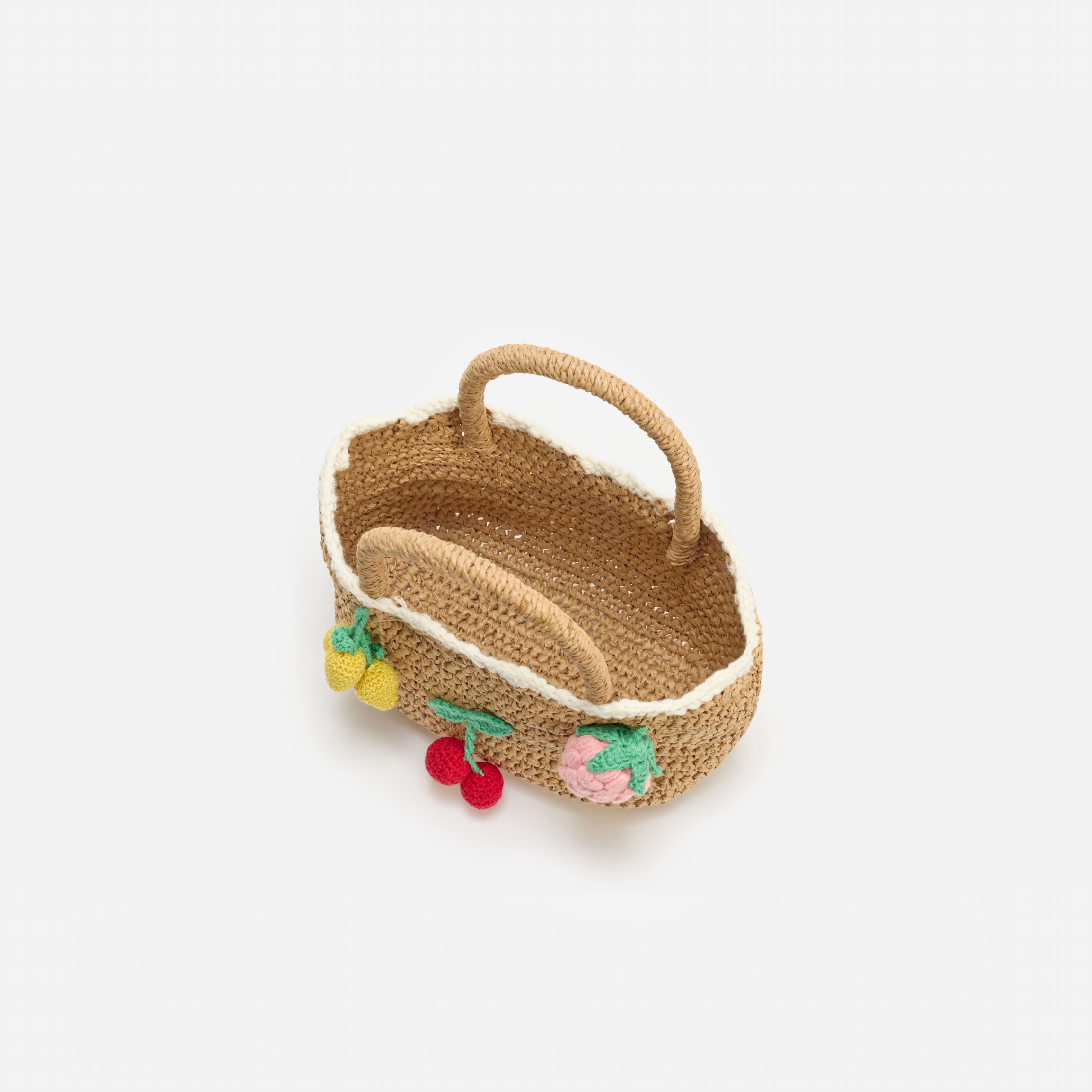 Self Portrait Raffia Fruit Tote Tasche One Size braun