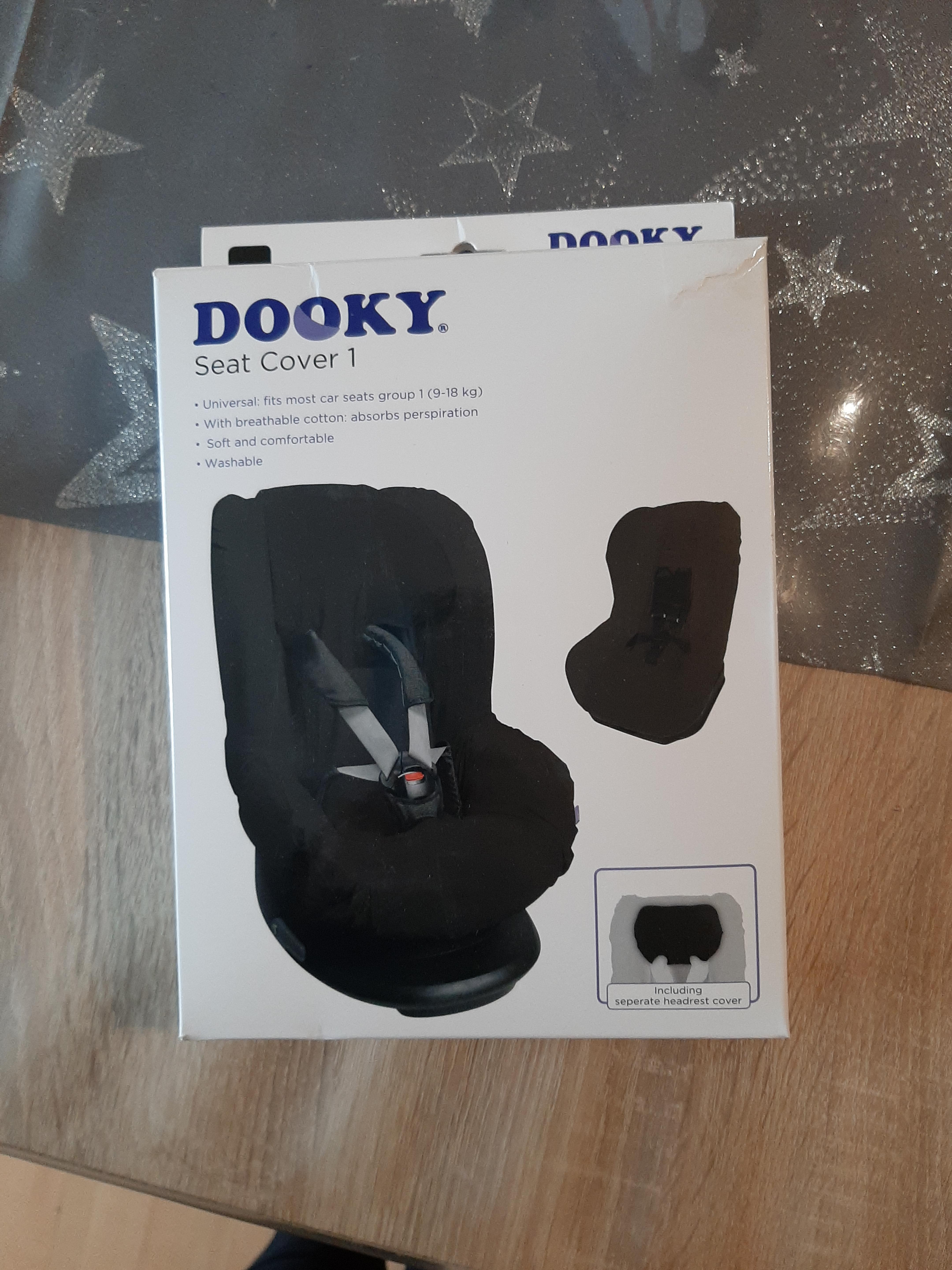 Dooky Seat Cover Group 1 Kindersitzbezug Black 9-18 kg