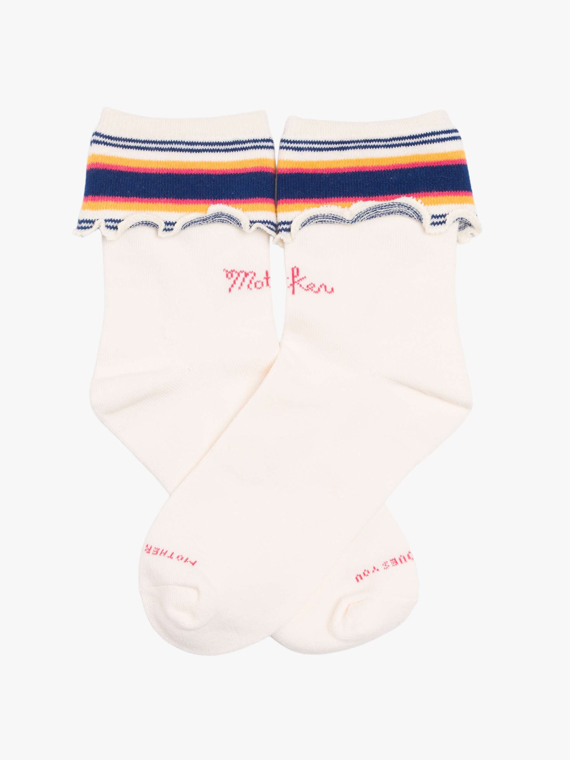 Mother The Fold Please Damensocken In The Lines weiß