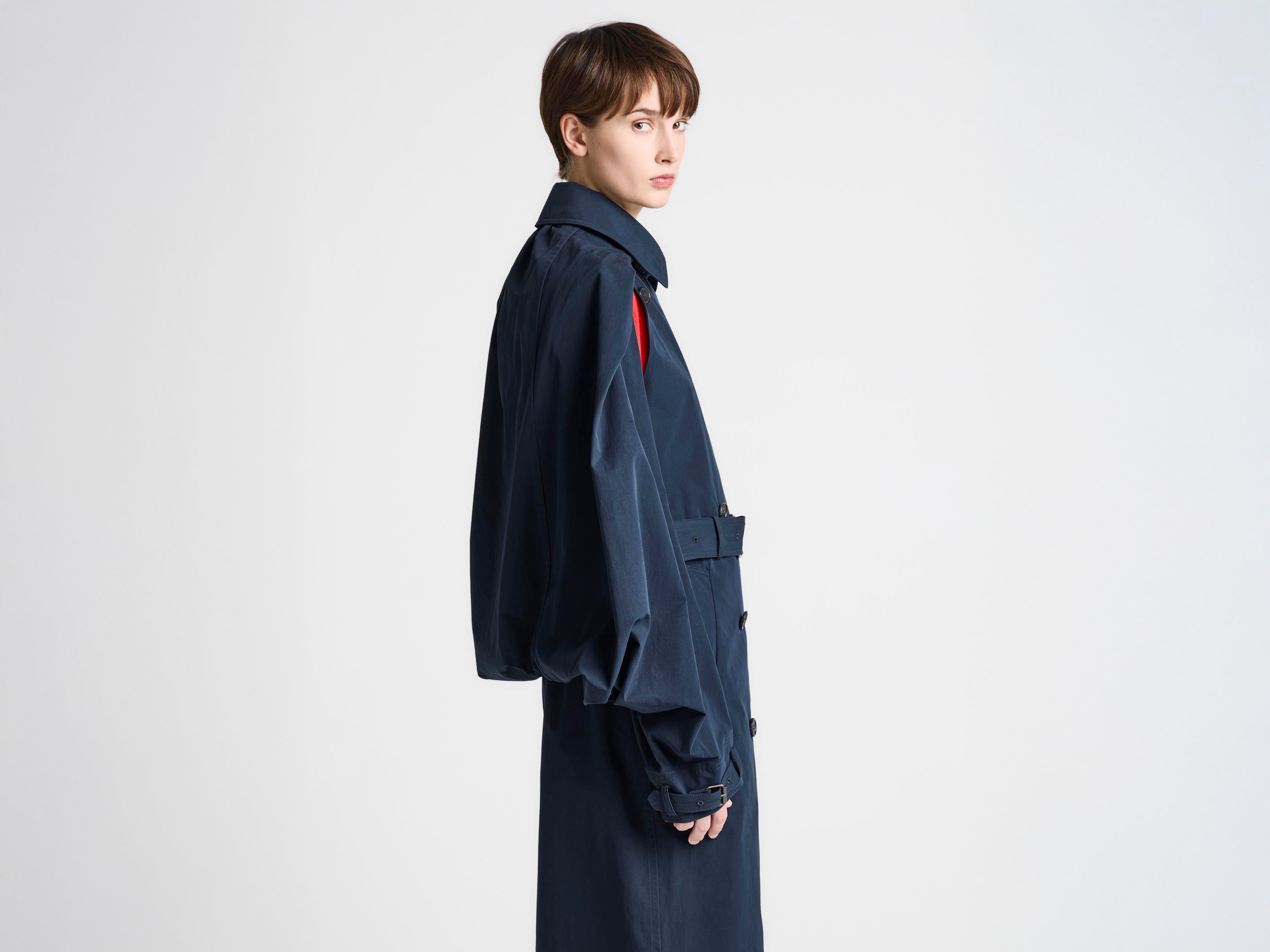 J.W.Anderson Cape Trench Coat Trenchcoat Dark Navy Gr. 04-14