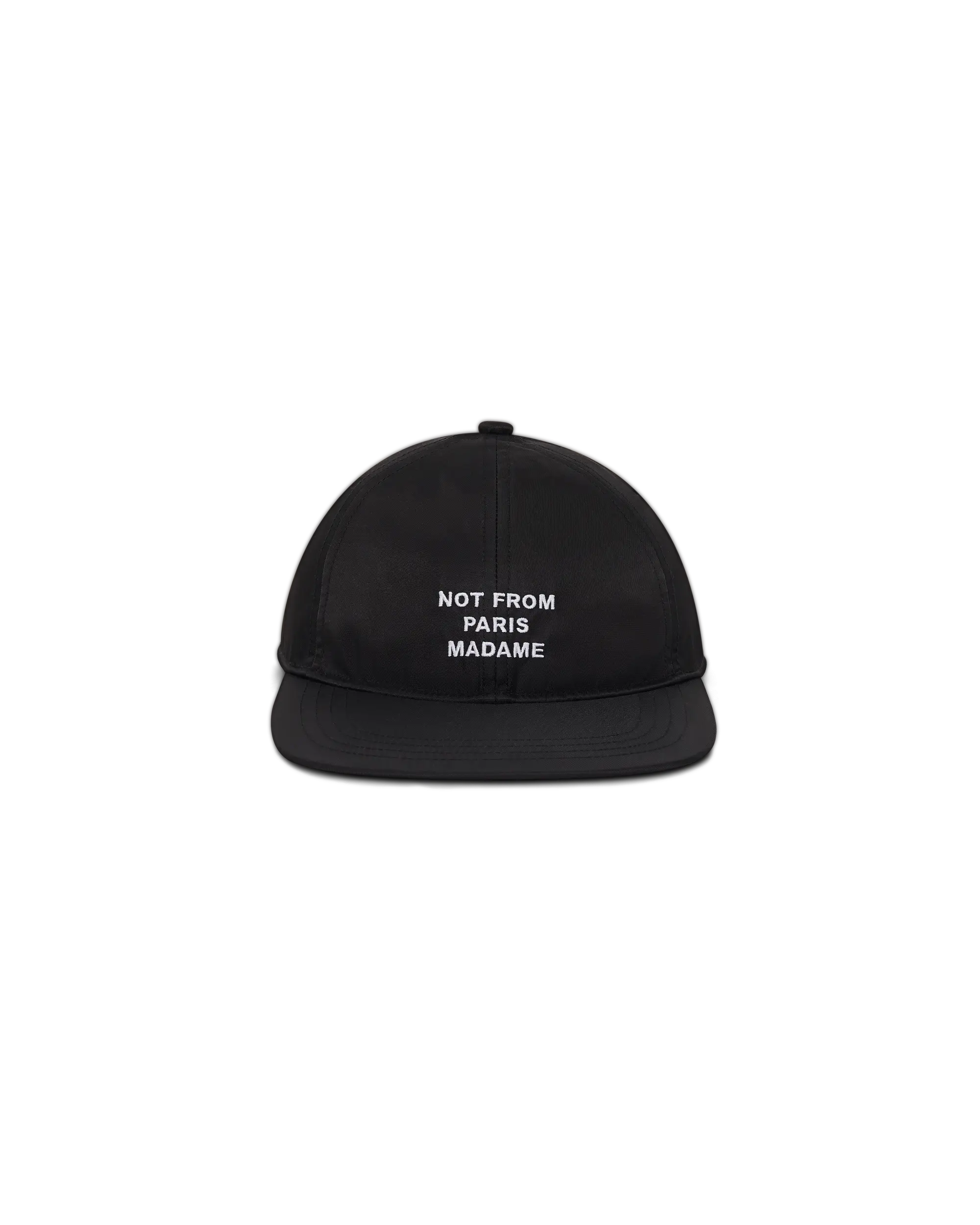 Drôle De Monsieur Slogan Flat Visor Cap schwarz Nylon