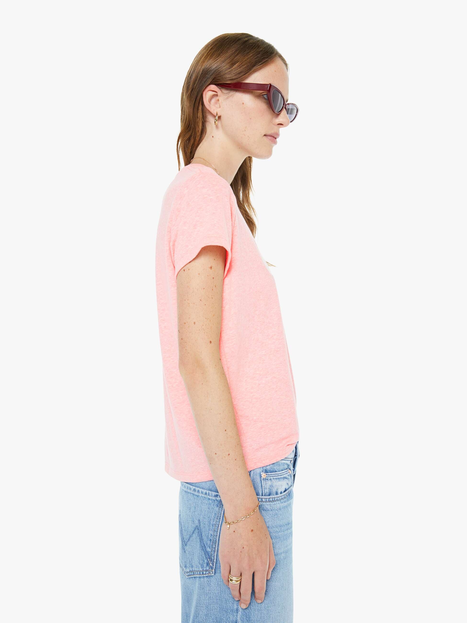Mother Boxy Goodie Goodie Shrimp Cocktail T-Shirt Rosa