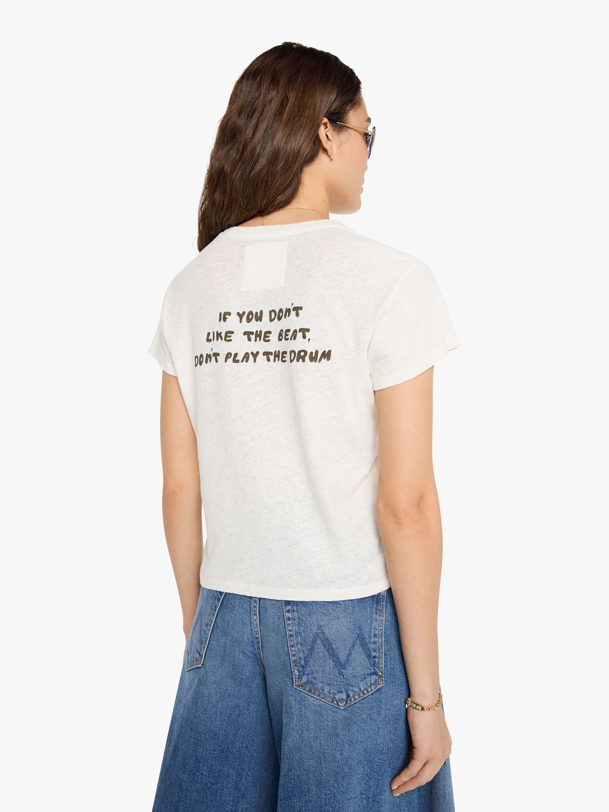 Mother The Sinful T-Shirt Super Stereo Weiß Baumwolle