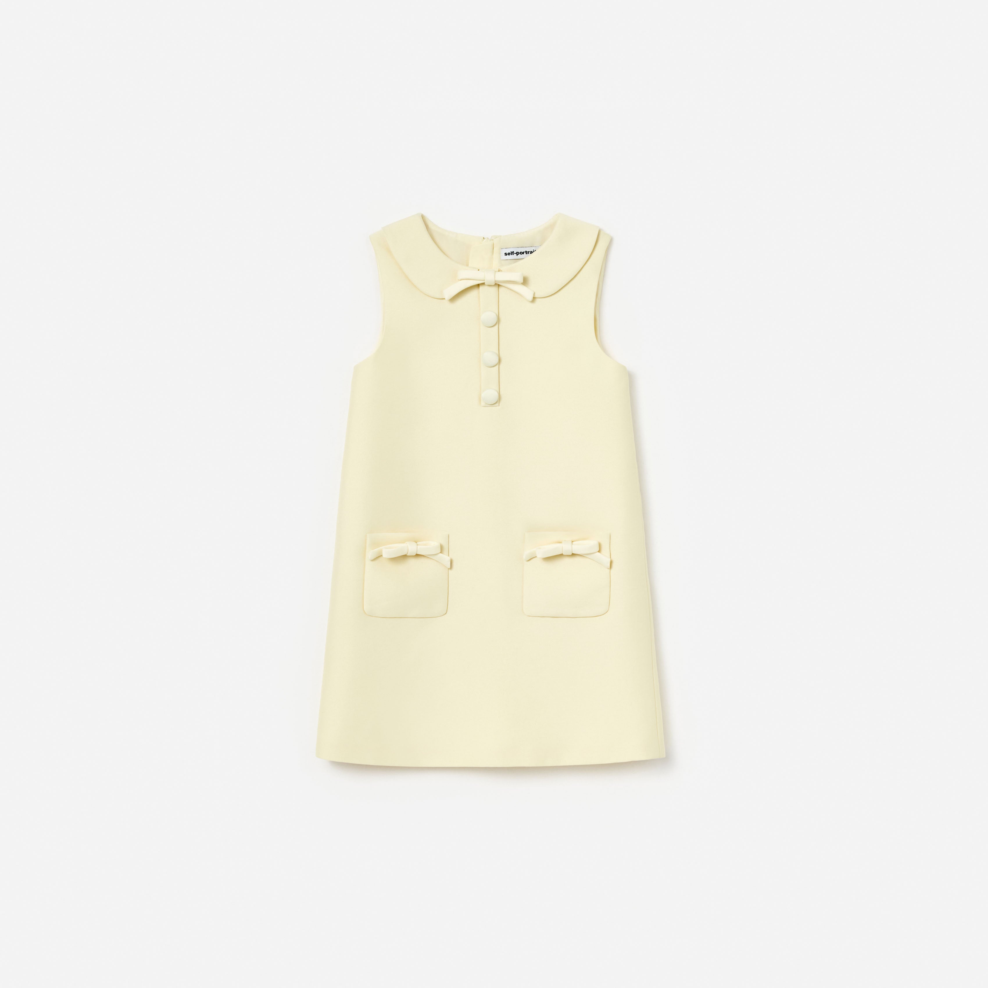 Self-Portrait Yellow Taffeta Shift Kinderkleid Gelb 6-7