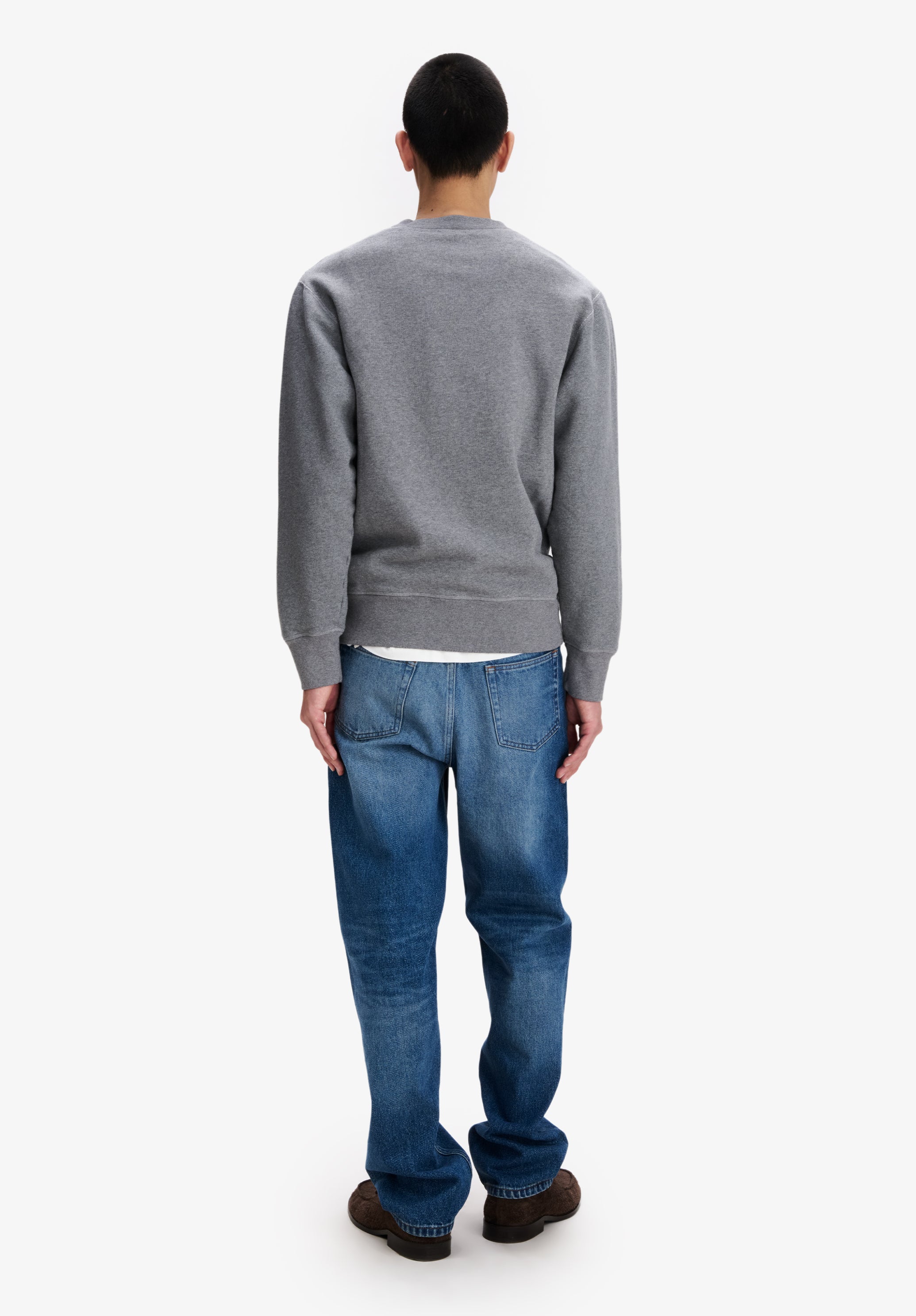 A.P.C. Garten-Logo Sweatshirt schwarz Bio-Baumwolle
