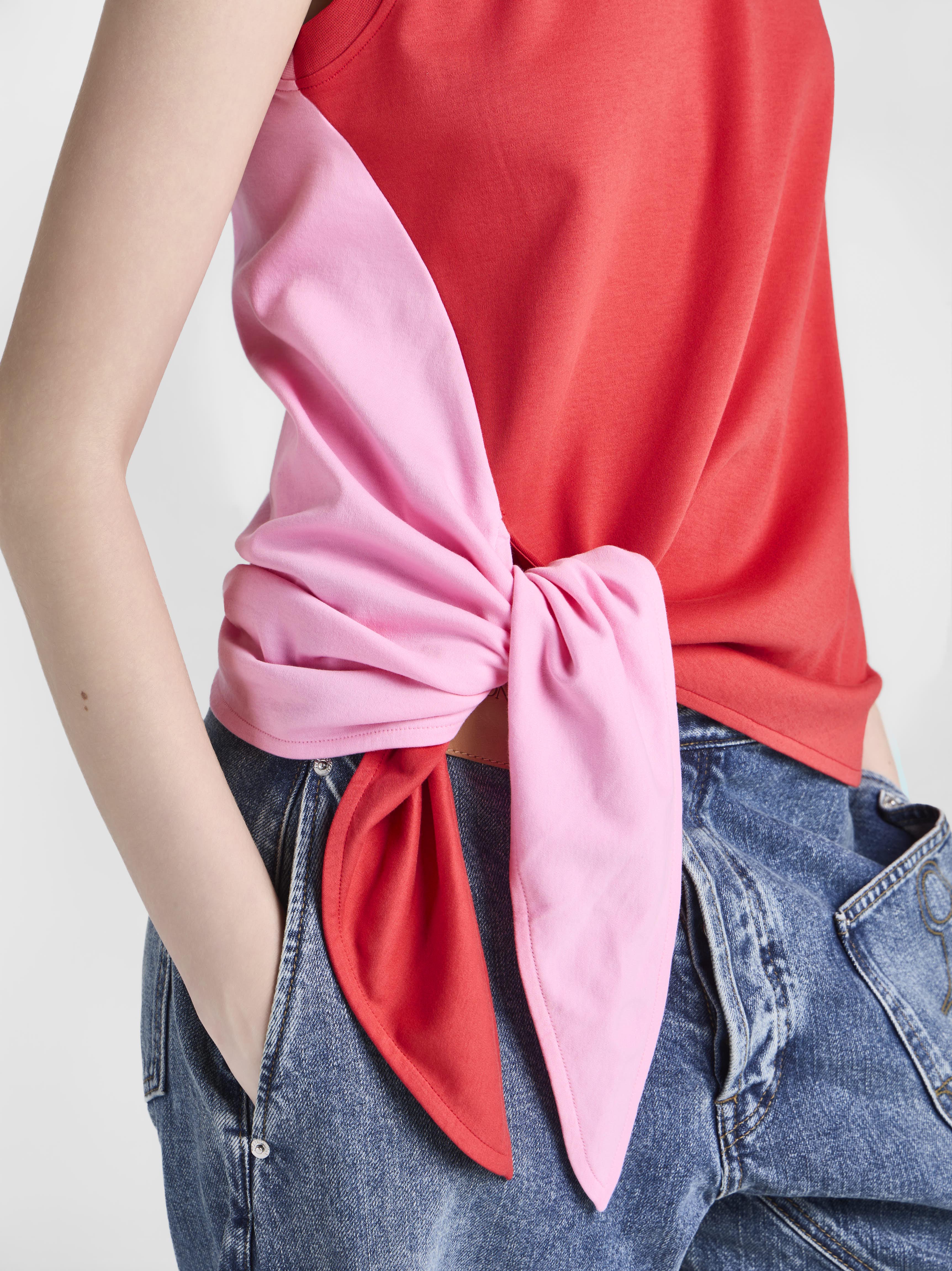 J.W.Anderson Hem Knot Tank Top Damen Rot Bubblegum Jersey