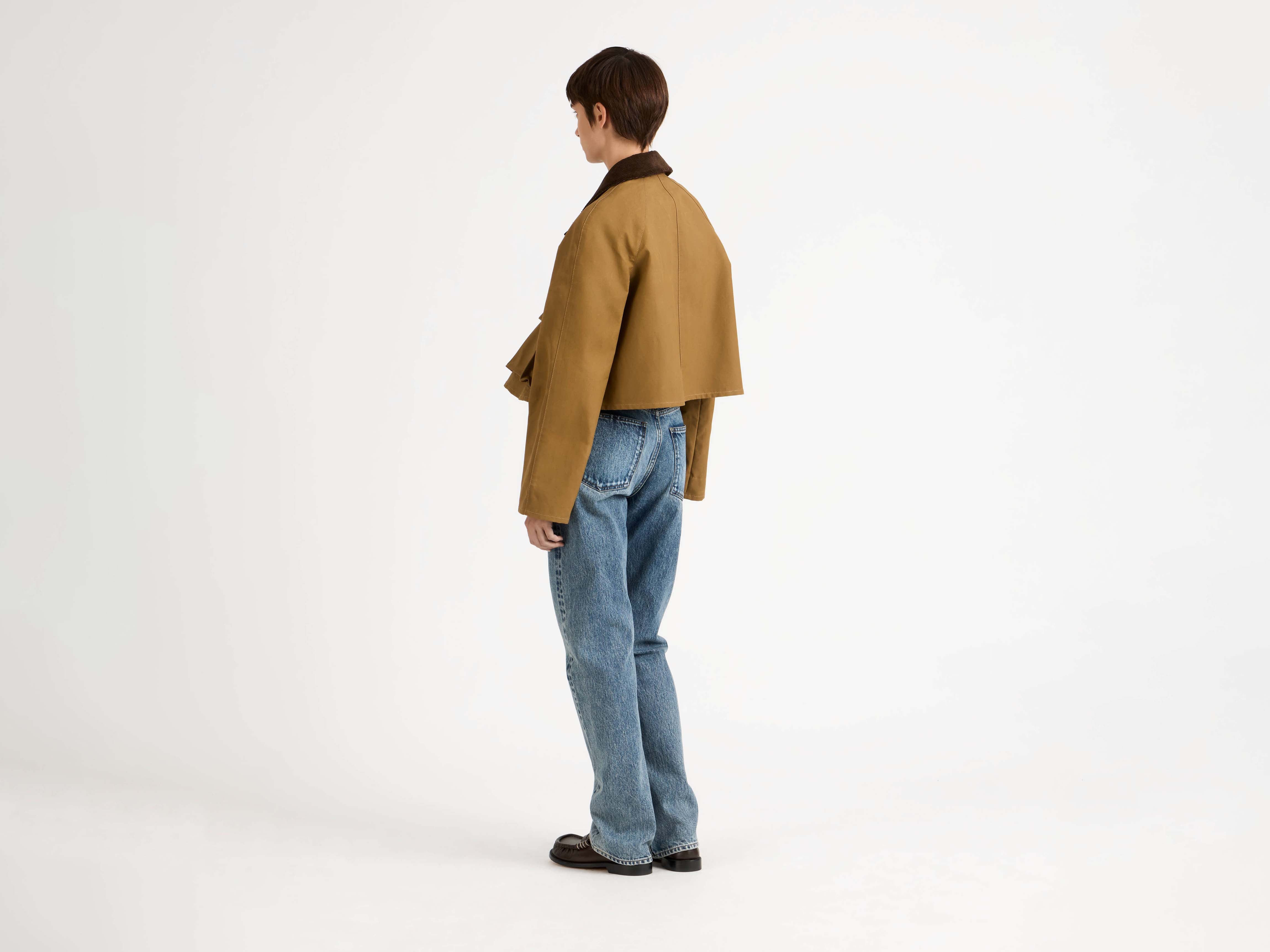 J.W. Anderson Barn Jacket Biscuit Wachs Baumwolle Cropped