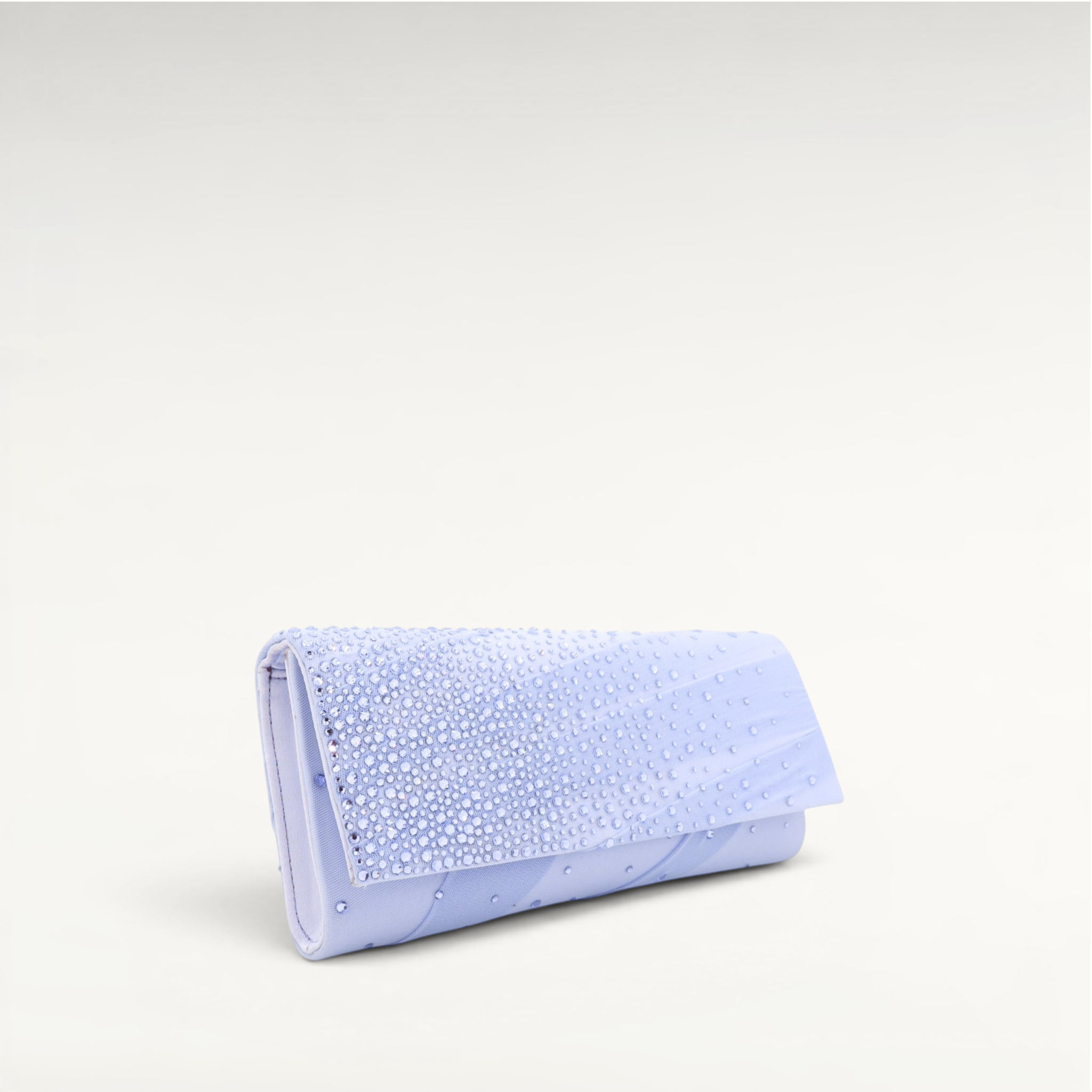 Gedebe Envelope Drapée Tüll-Clutch Kristall Degradé Kette