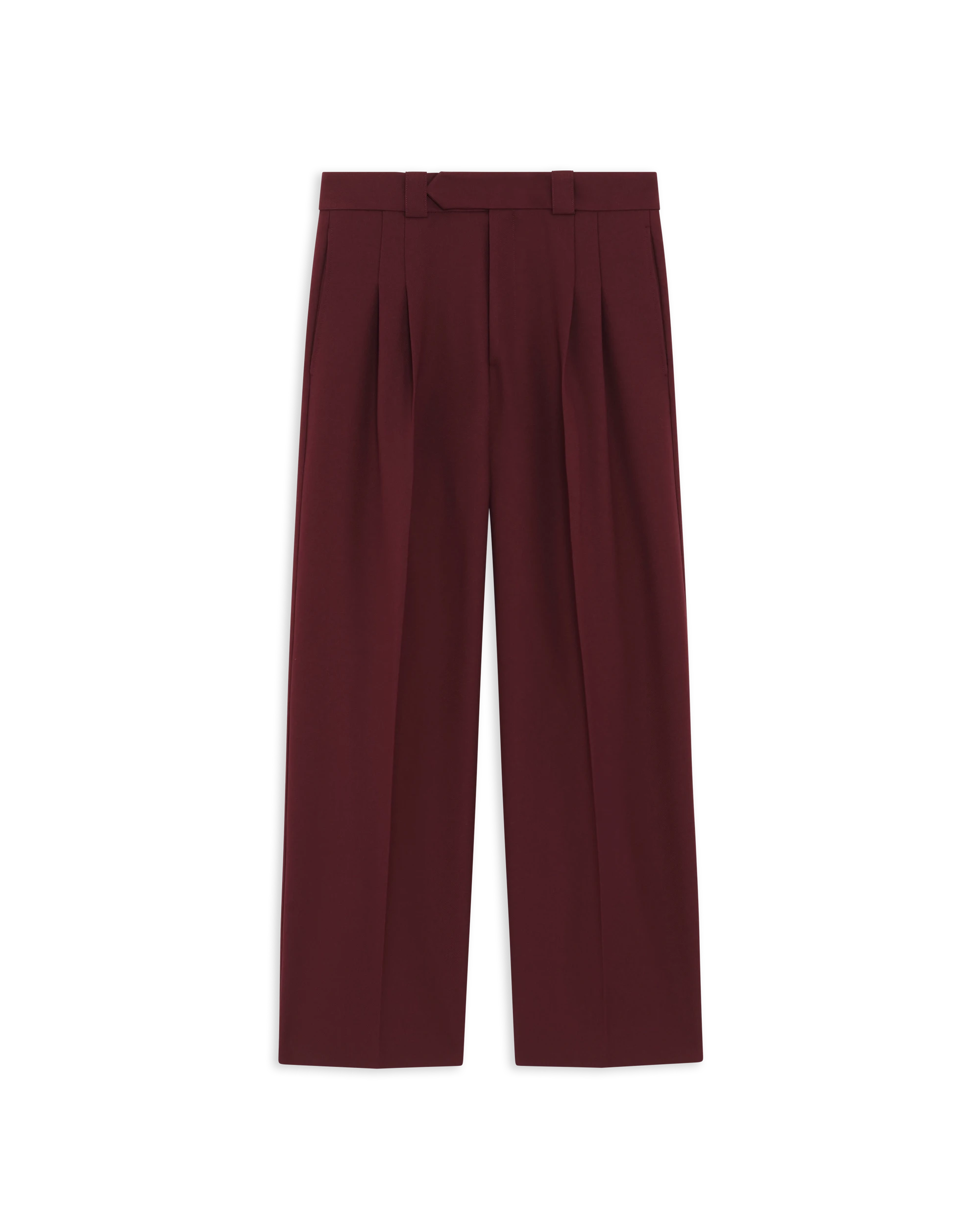 Drôle de Monsieur Wide Leg Hose Burgund Polyester