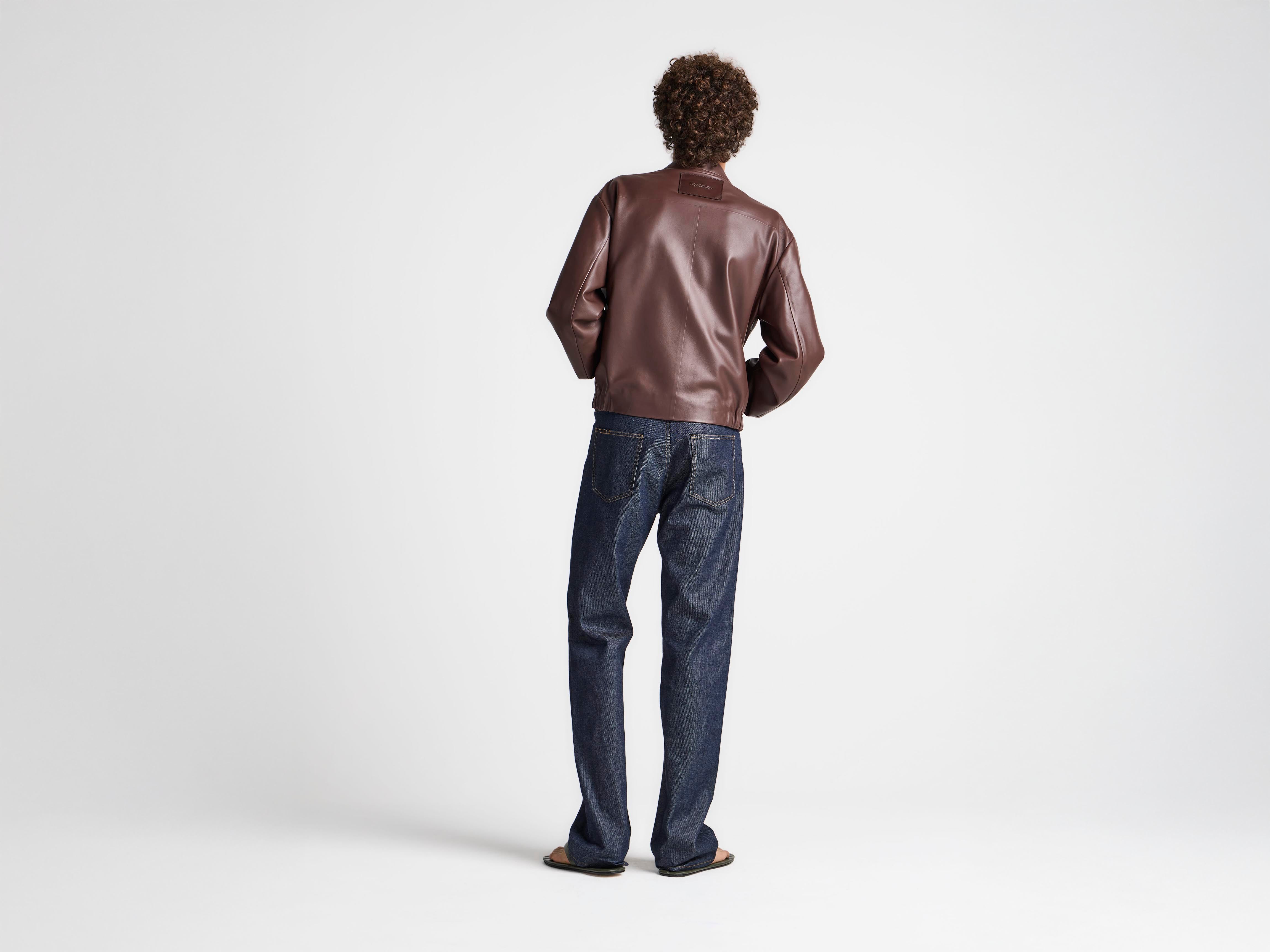 J.W.Anderson Straight Leg Jeans Indigo Raw Denim Herren