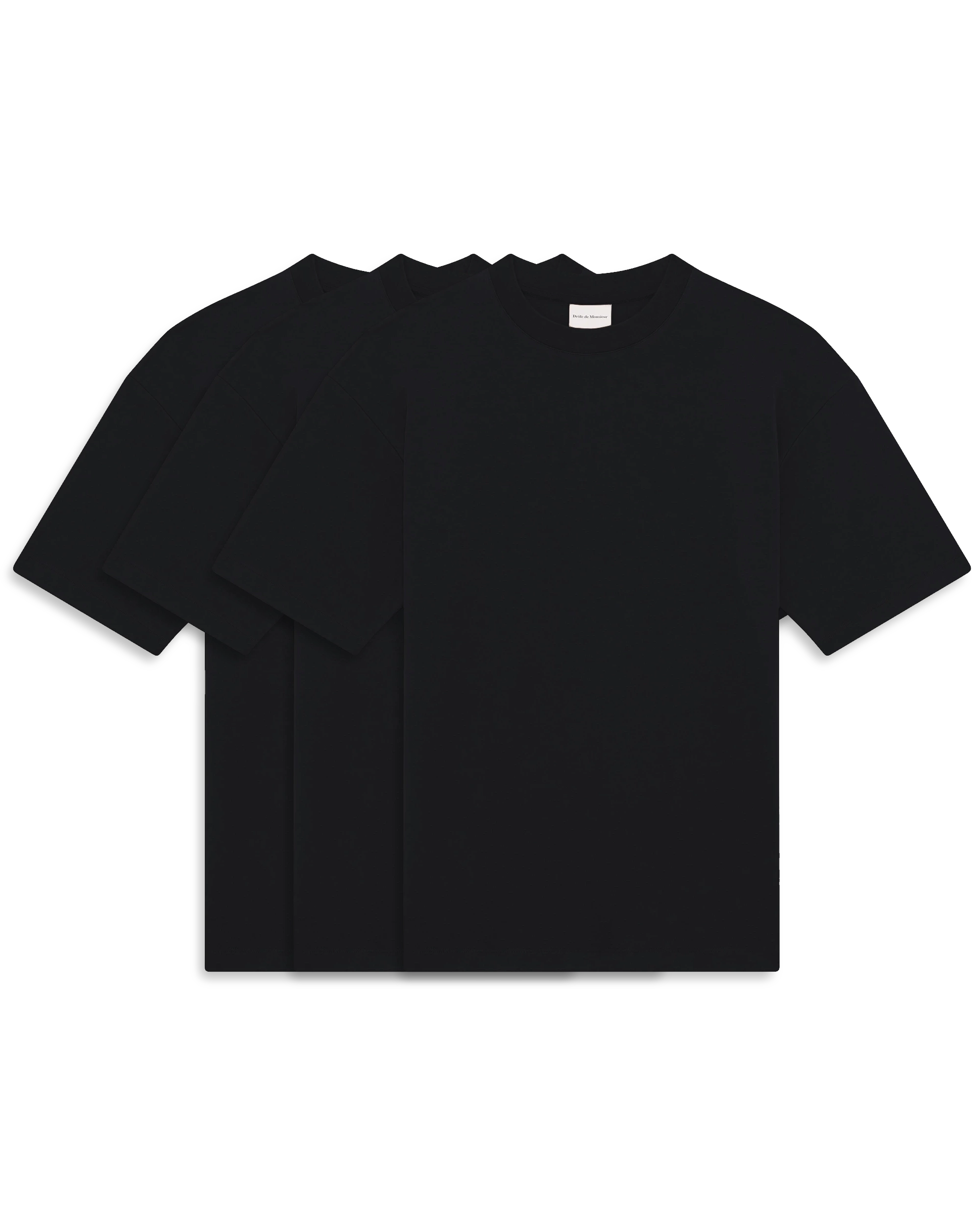 Drôle De Monsieur Essentiels T-Shirt Schwarz 3er Pack