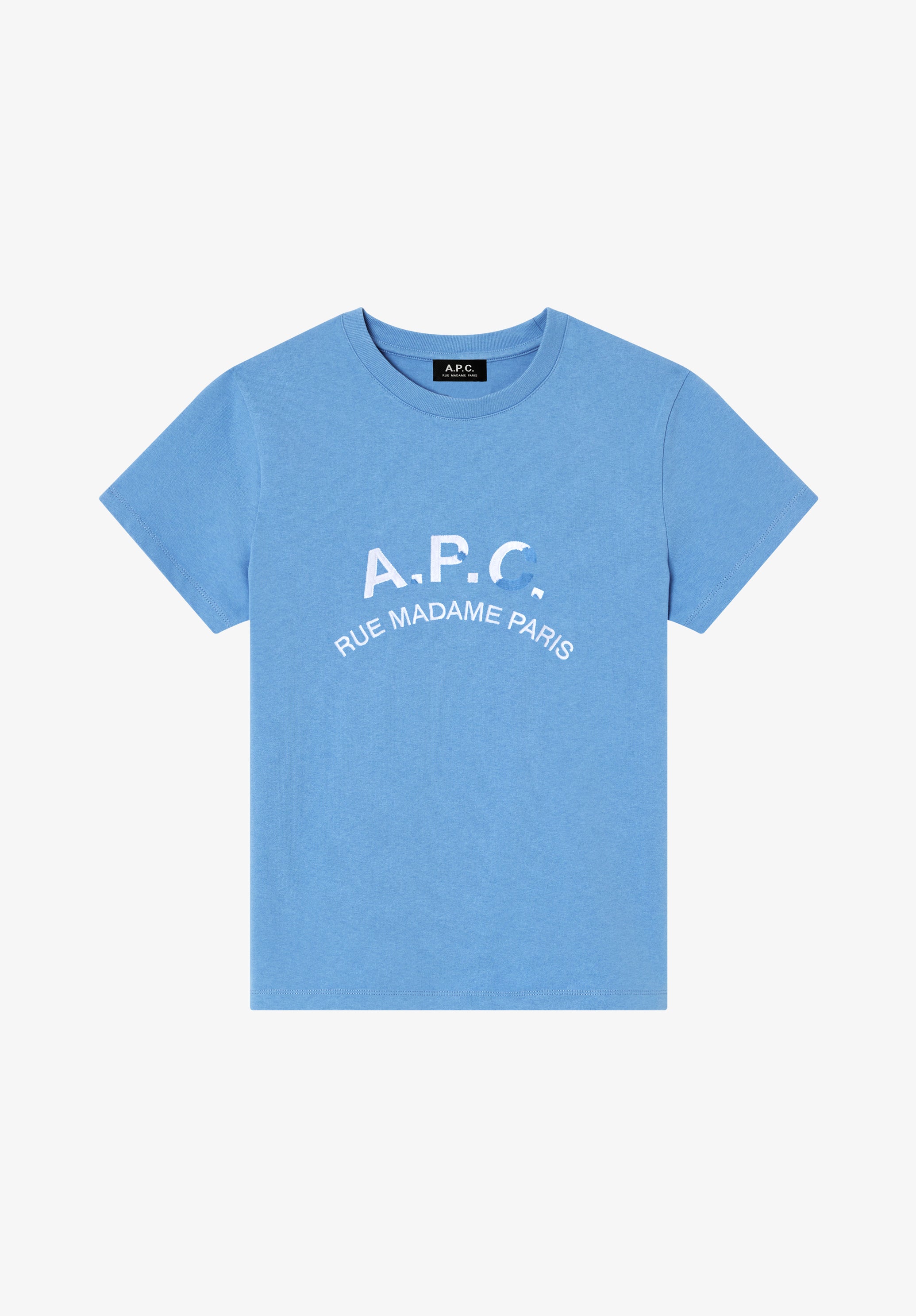 A.P.C. Vintage T-Shirt hellblau Bio-Baumwolle