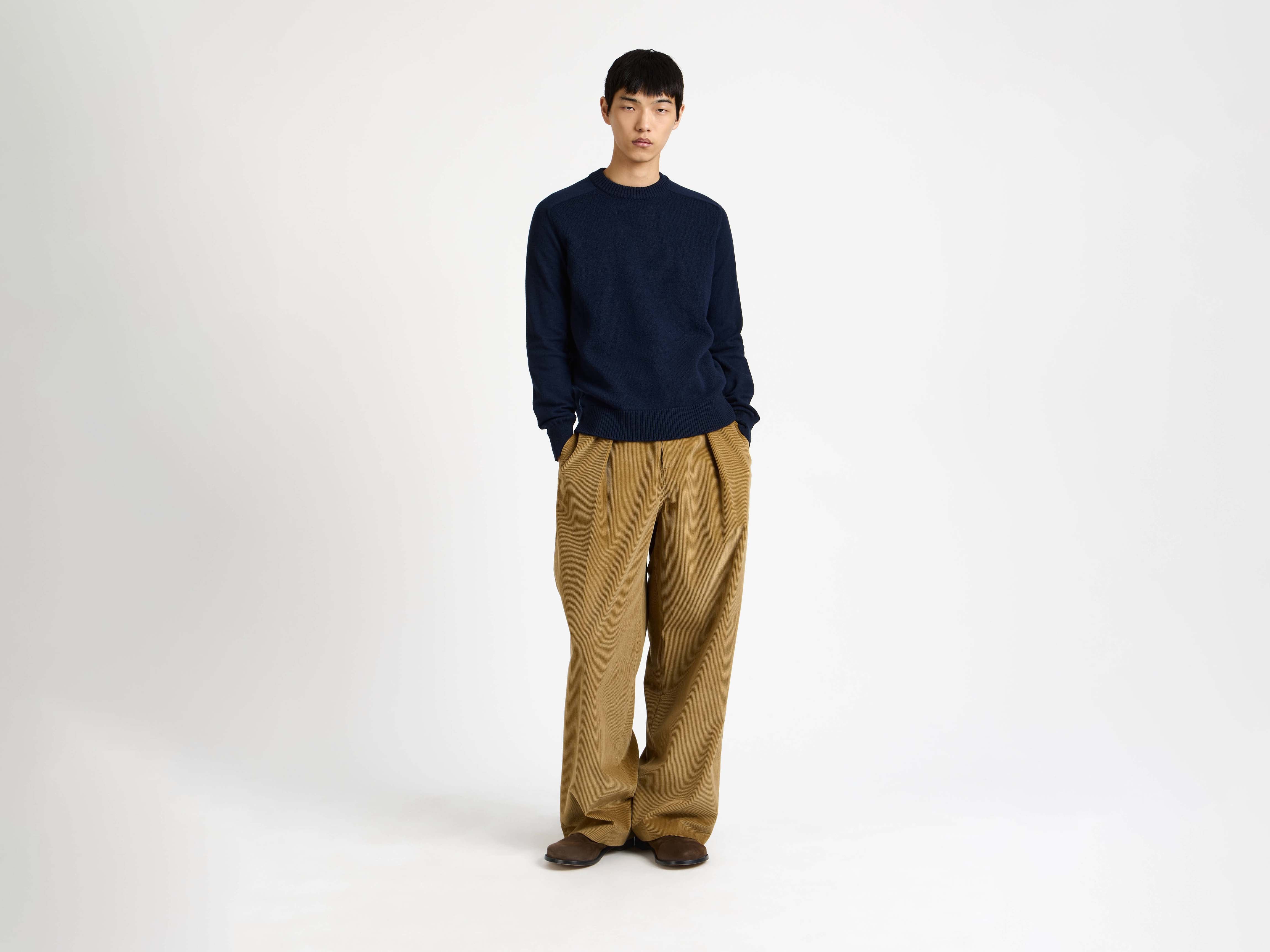 J.W.Anderson Raglan Jumper Strickpullover Navy Stickerei