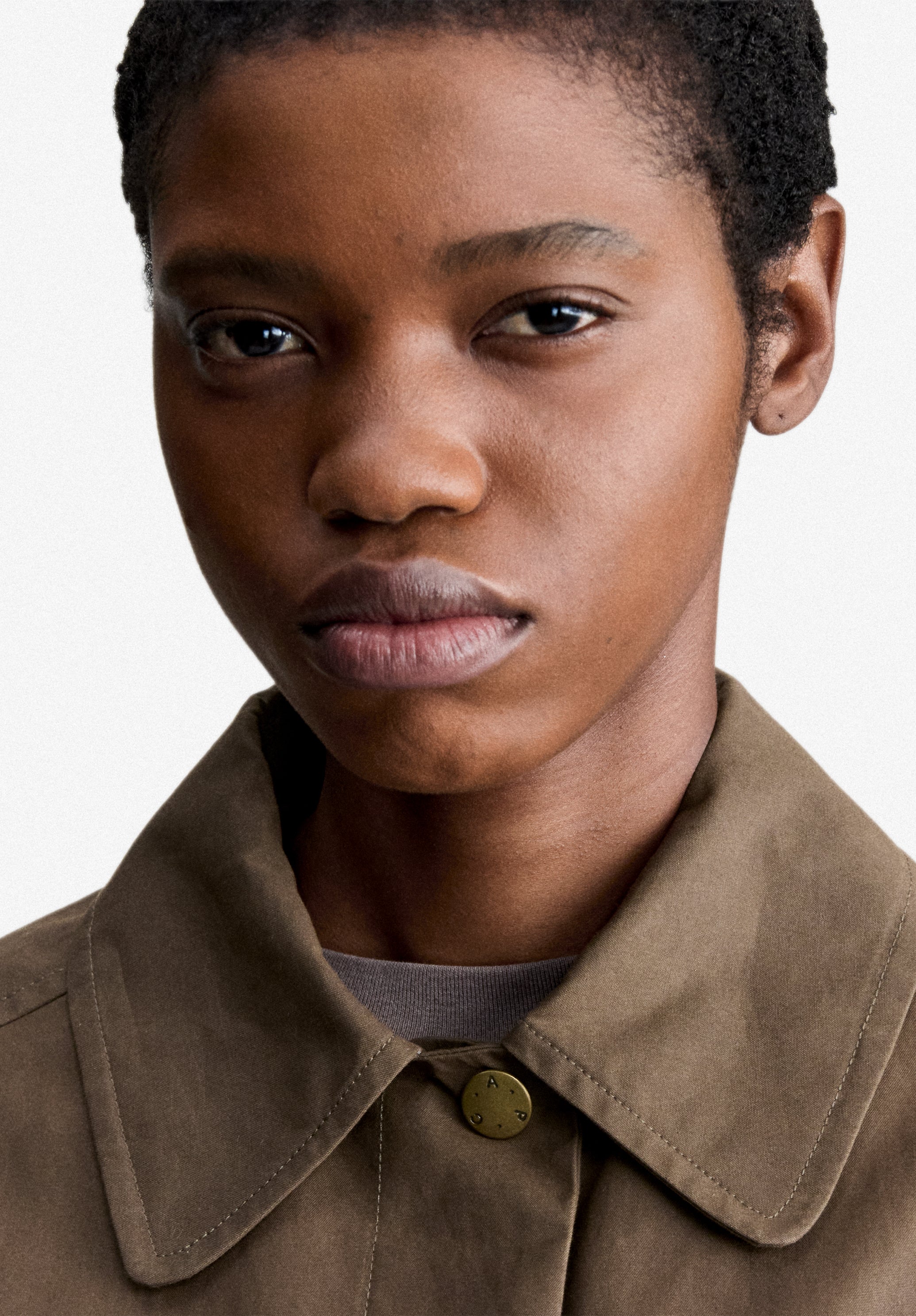 A.P.C. Regenjacke gewachste Baumwolle khaki
