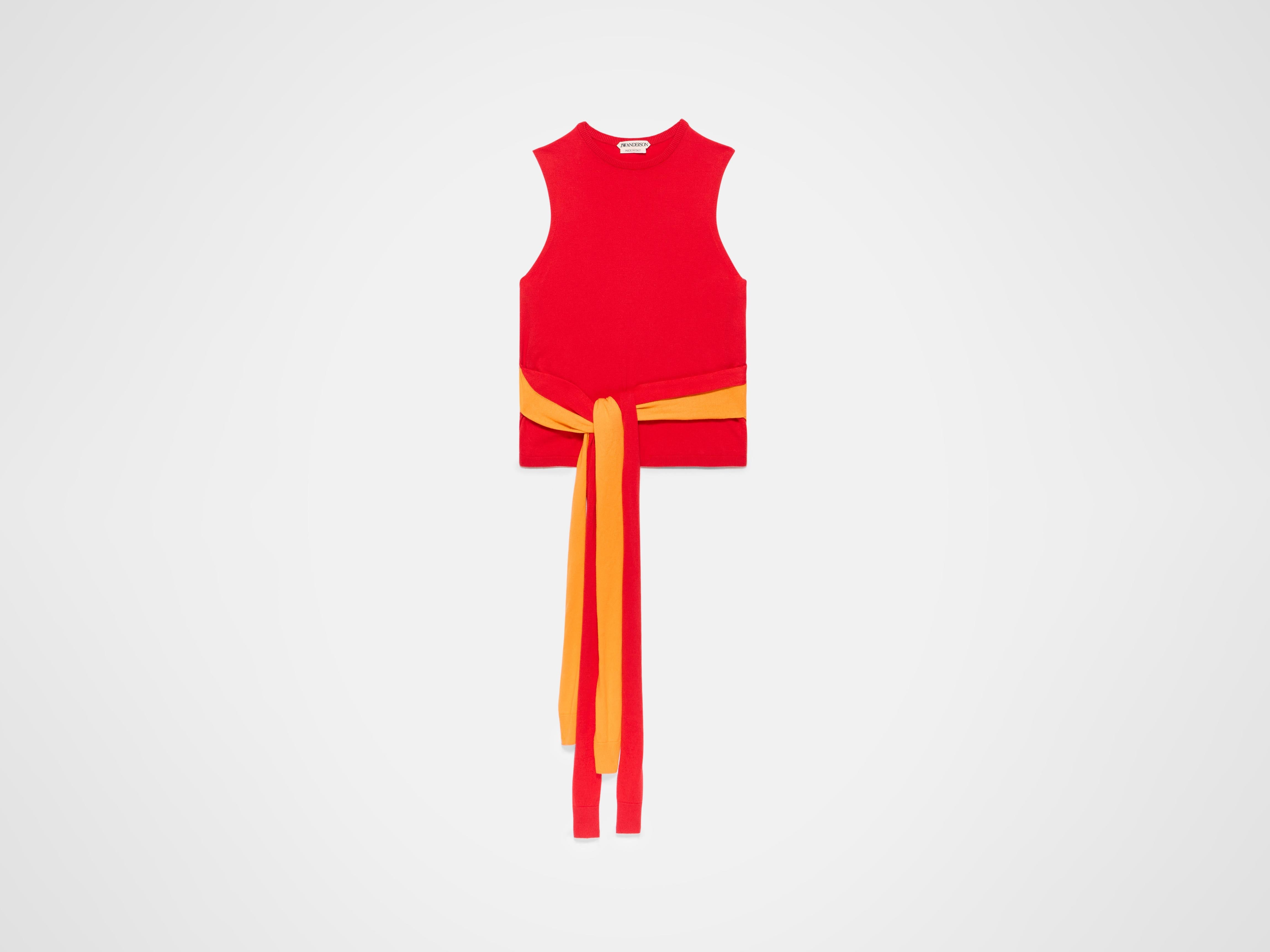 J.W.Anderson Waist Tie Tank Top Rot Gr. XXS-XXL