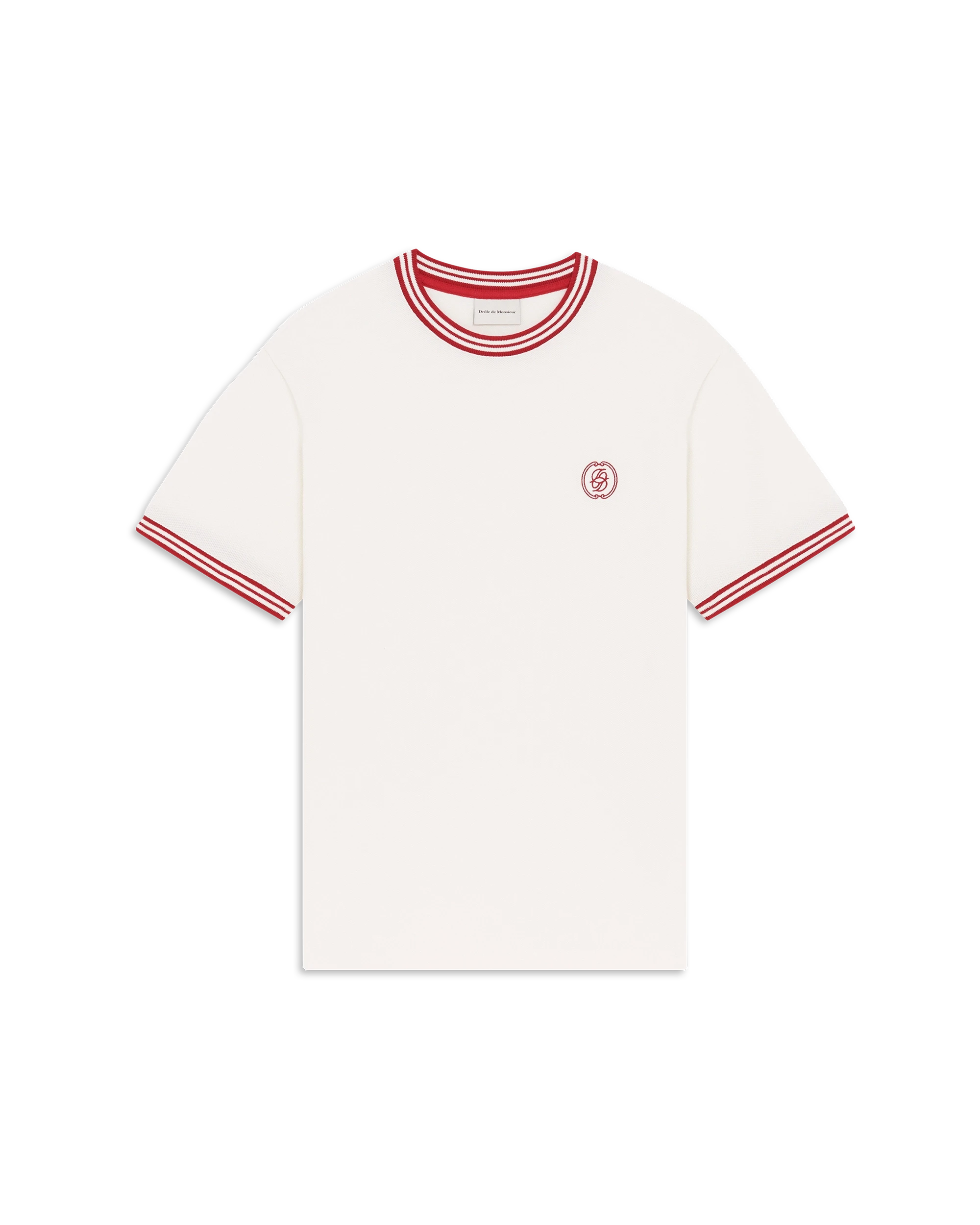 Drôle De Monsieur D Mirror Piqué T-Shirt Off White
