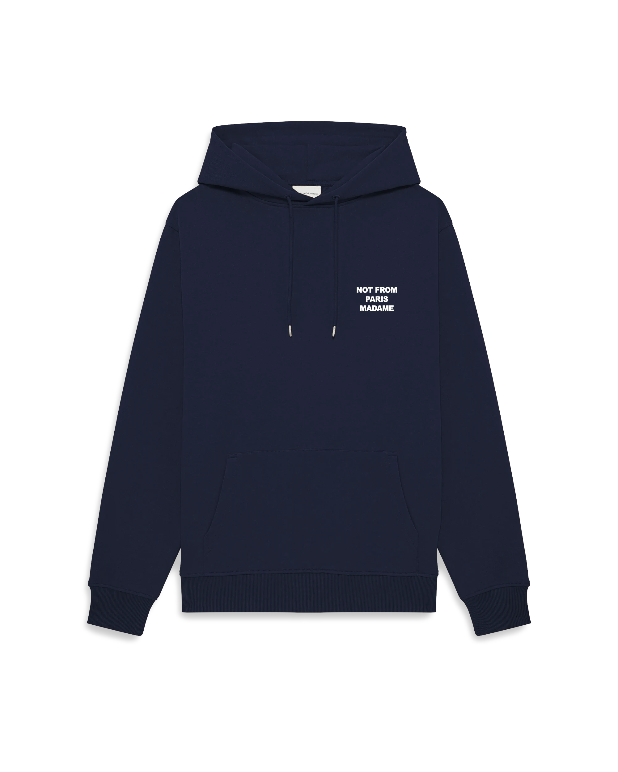 Drôle De Monsieur Le Hoodie Slogan Hoodie Navy Not From Paris