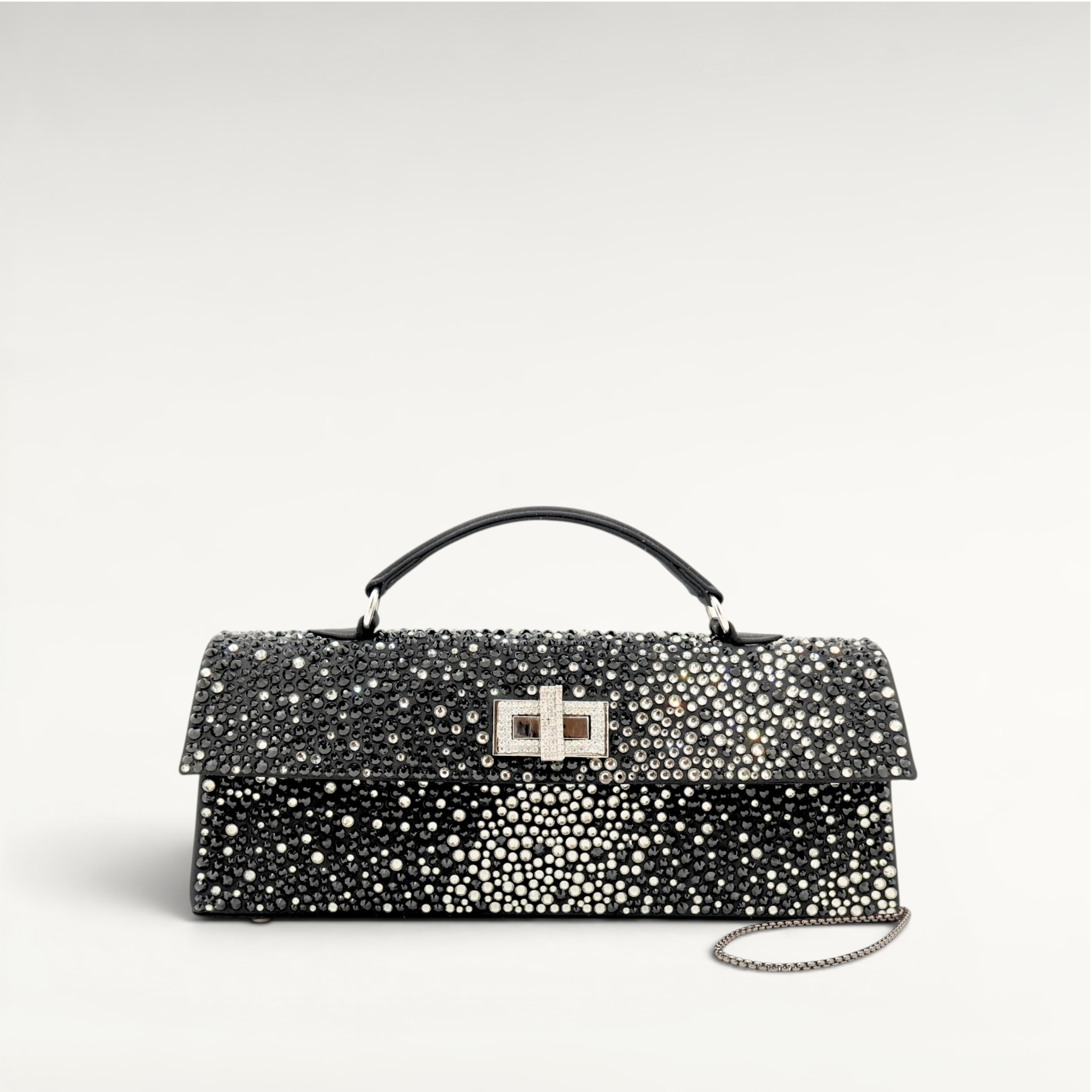 Gedebe Sophie Clutch Kristalle Griff Kette Crossbody