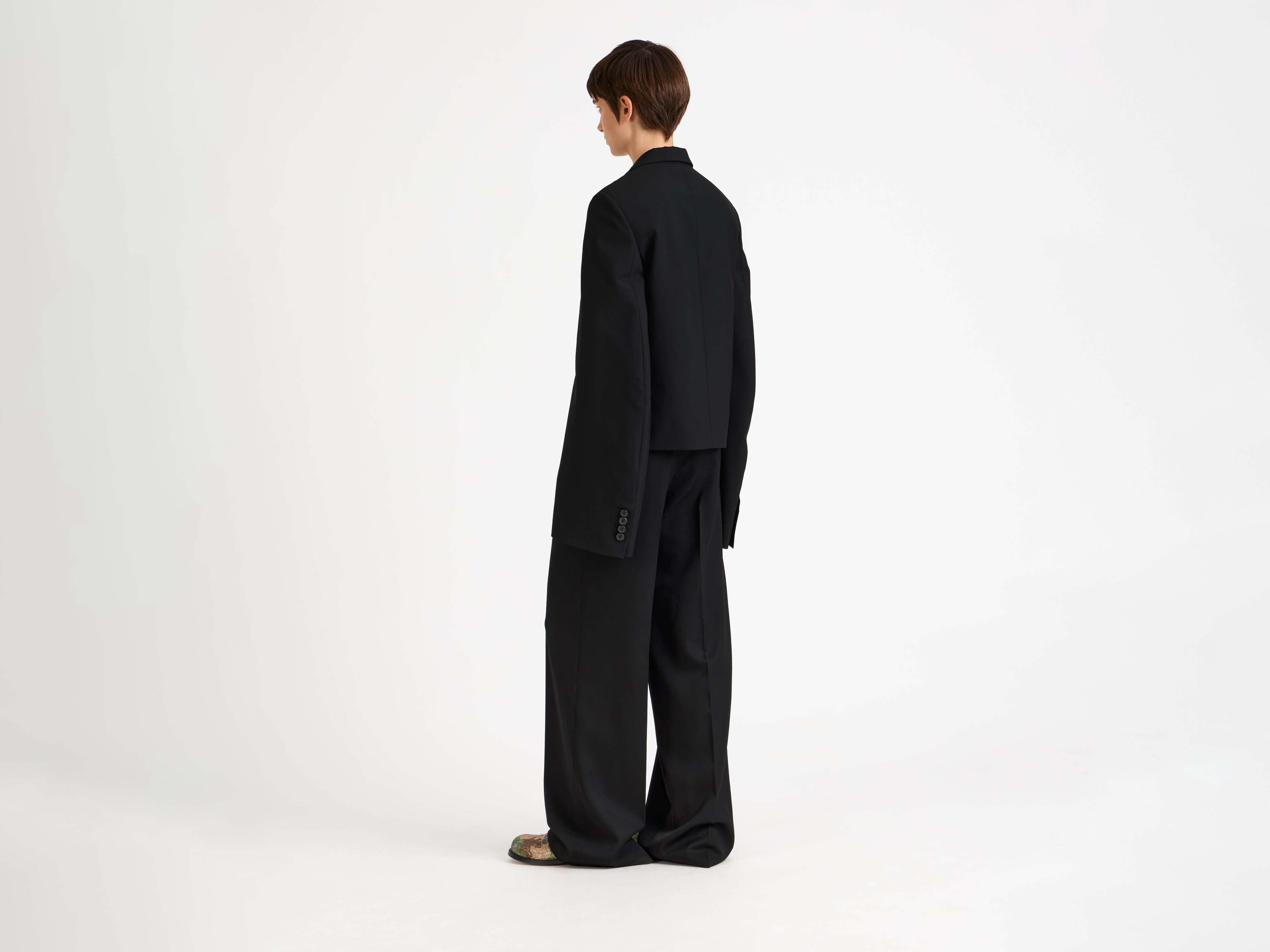 J.W.Anderson Trousers Anzughose Damen Schwarz Hornknöpfe