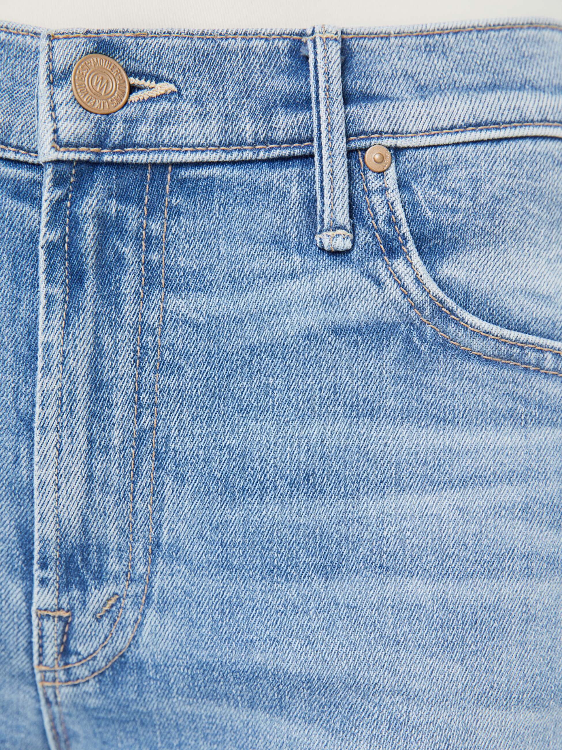 Mother The Insider Skimp Bootcut Jeans Hellblau
