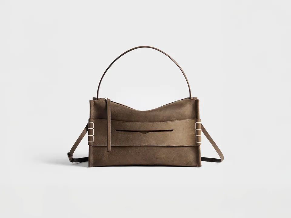 J.W.Anderson Bags Medium Loafer Bag Taupe Kalbsleder