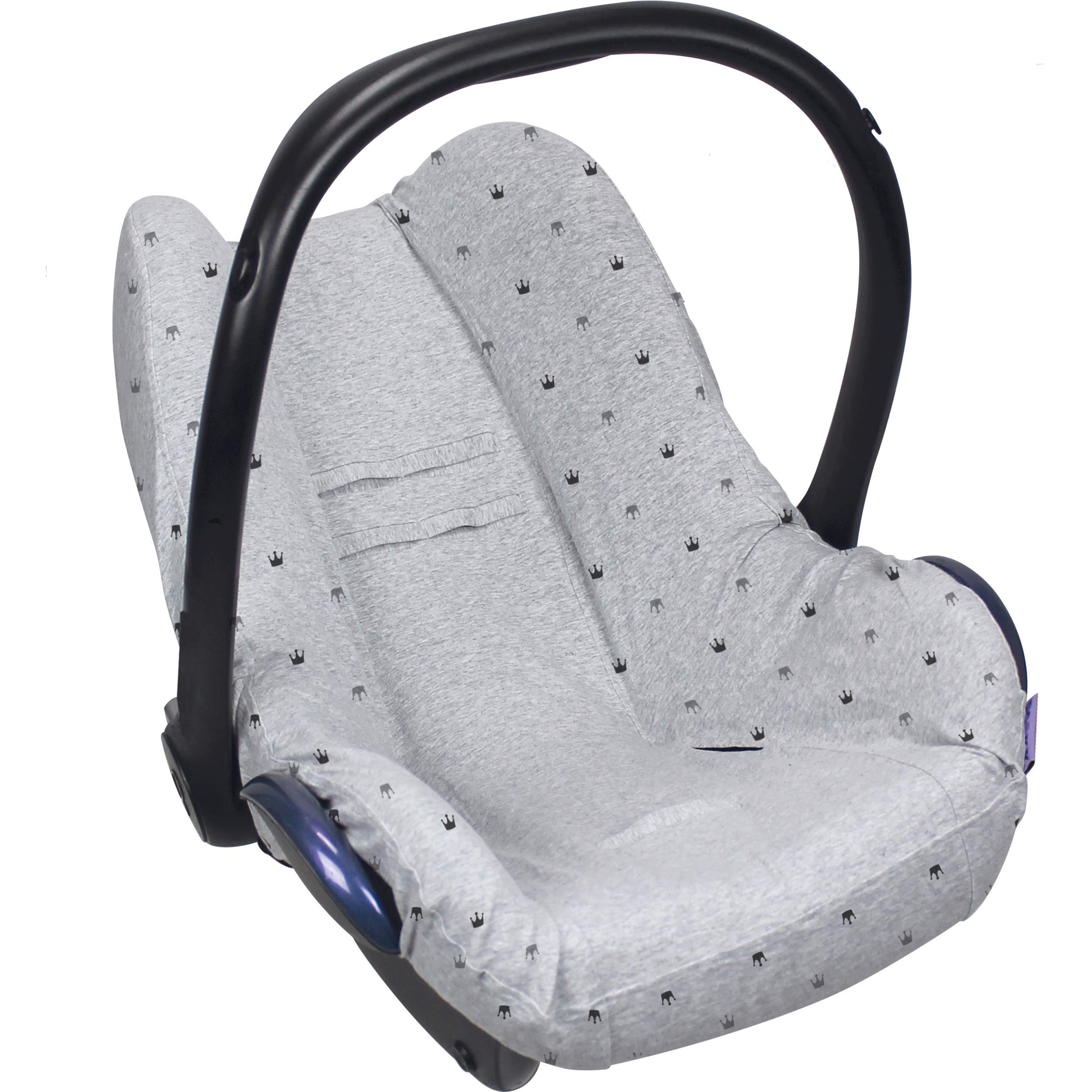 Dooky Hoody Combi Pack Sonnenschutz Babyschale Grey Crown Hellgrau