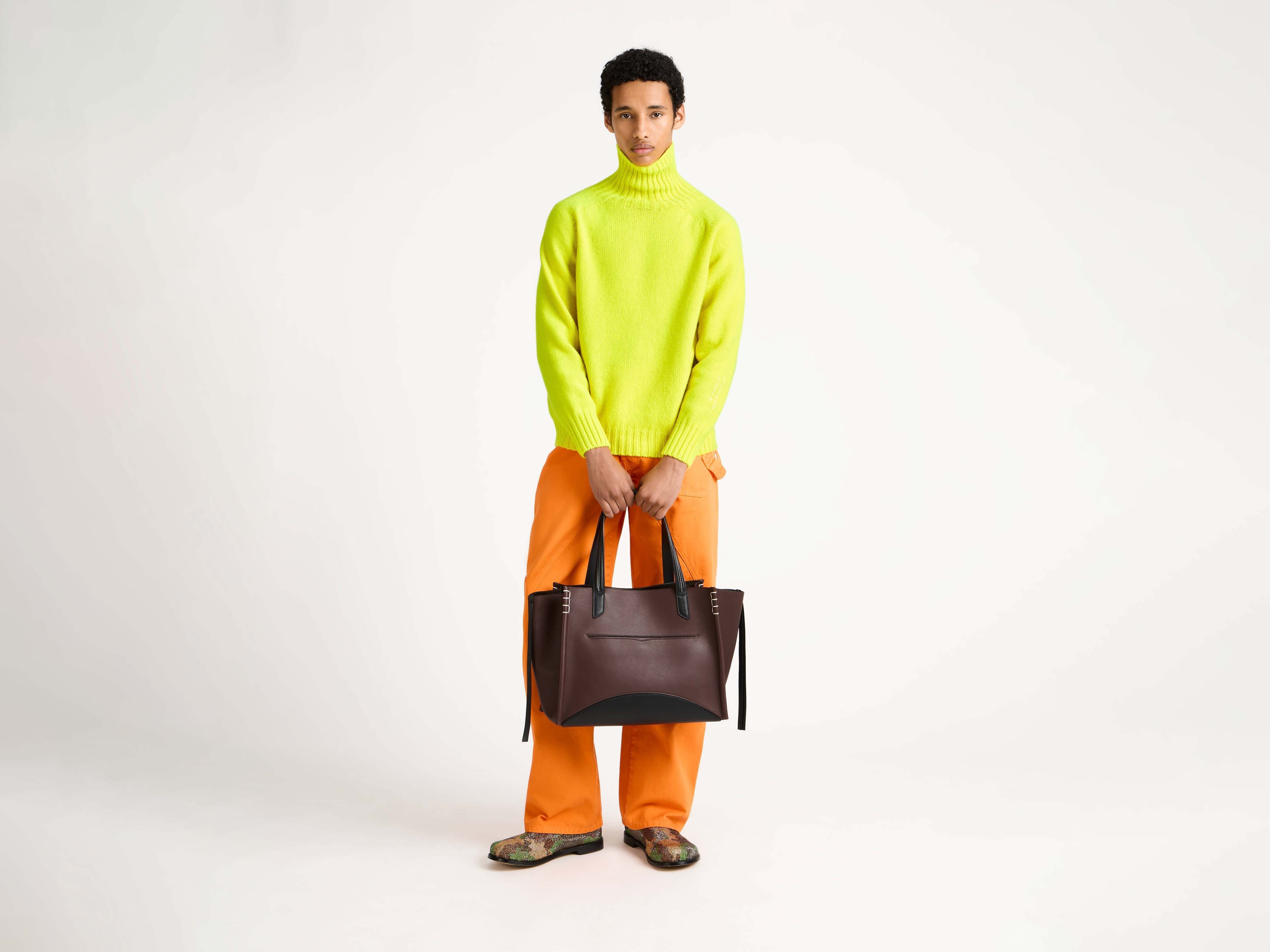 J.W.Anderson Turtleneck Jumper Rollkragenpullover Neon Yellow
