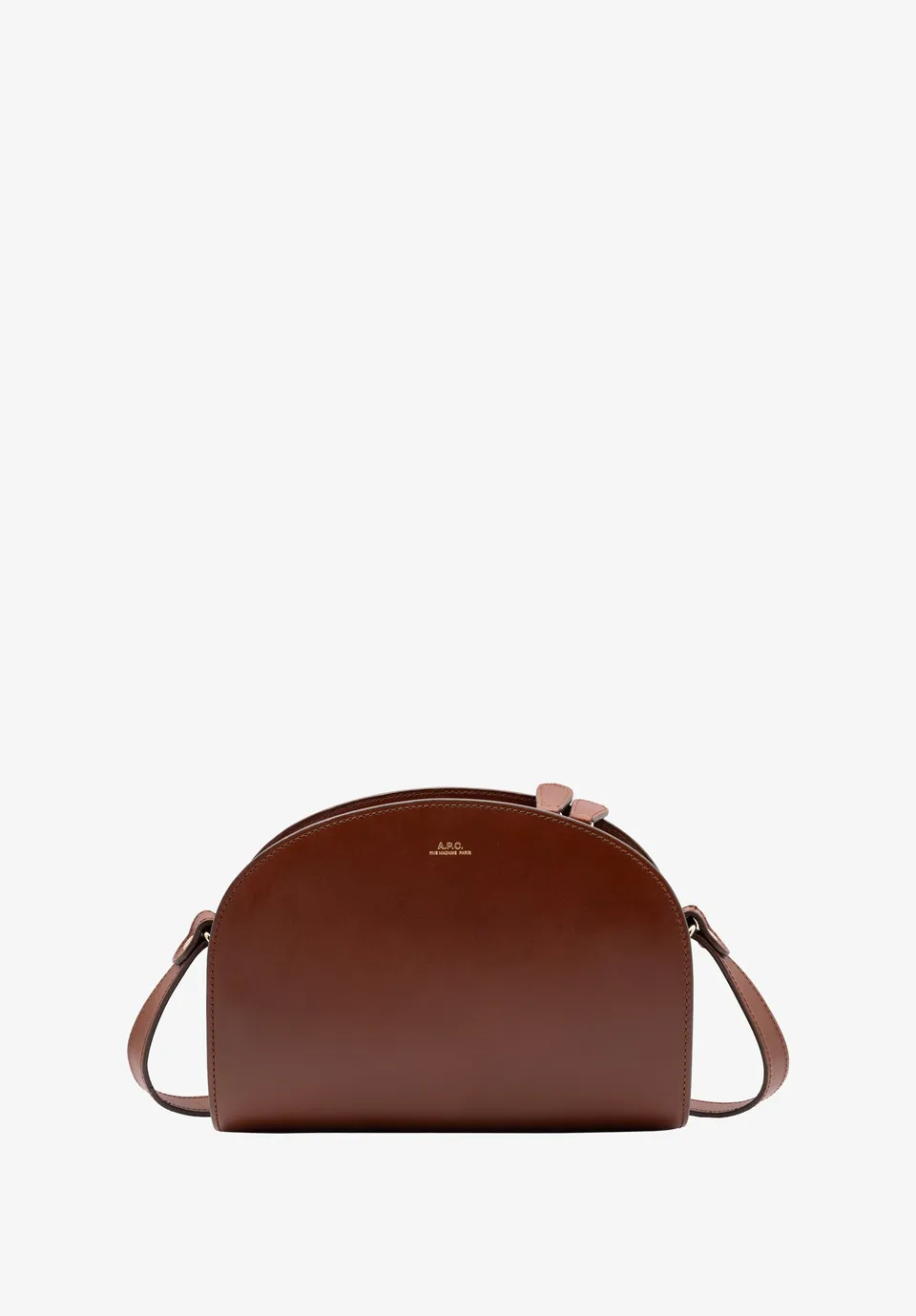A.P.C. Demi-Lune Tasche TU Glattleder Umhängetasche