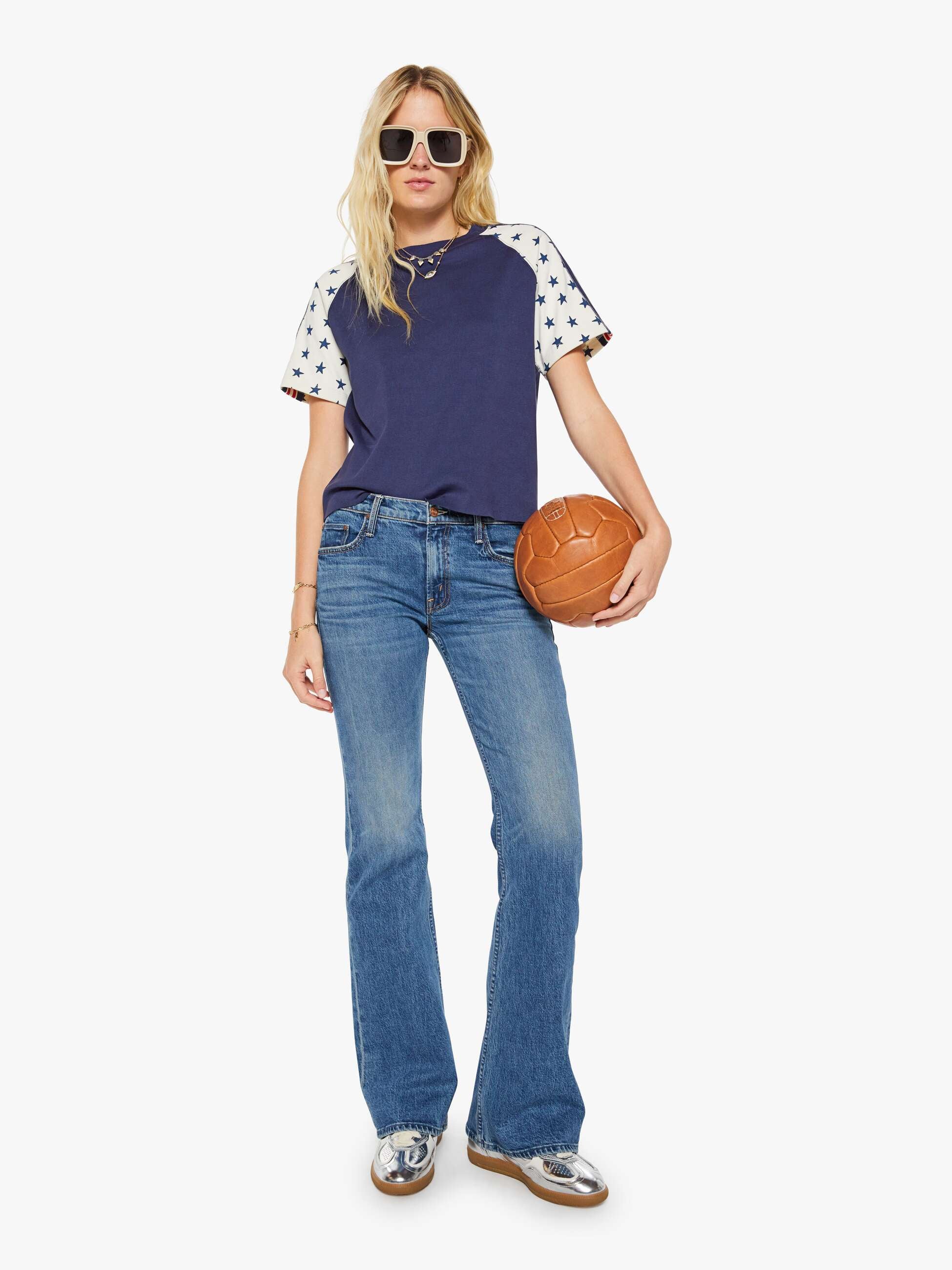 Mother S/S Concert Racer T-Shirt Patriot Blue Baumwolle