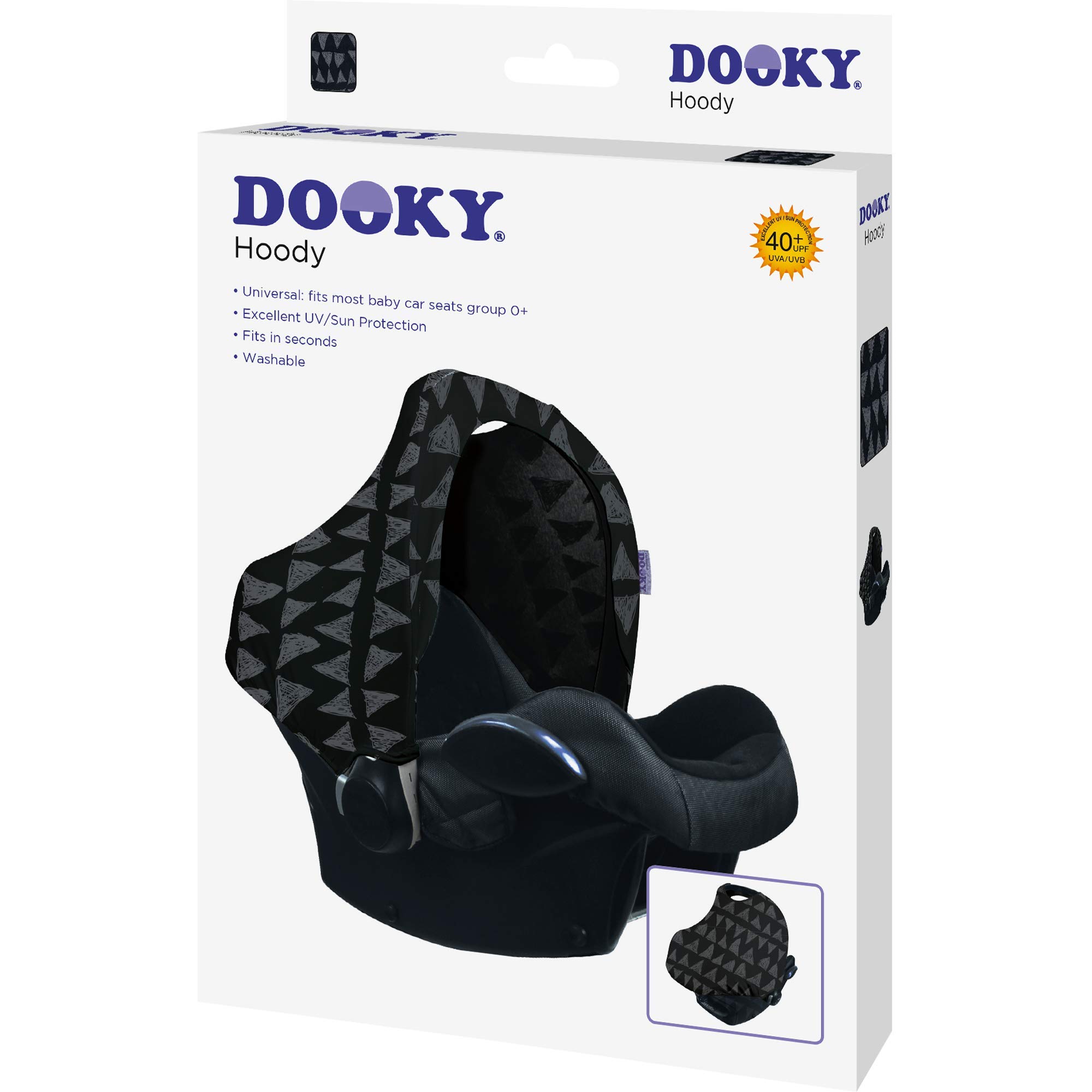 Dooky Hoody Sonnenverdeck Black Tribal UV 40+ Baumwolle