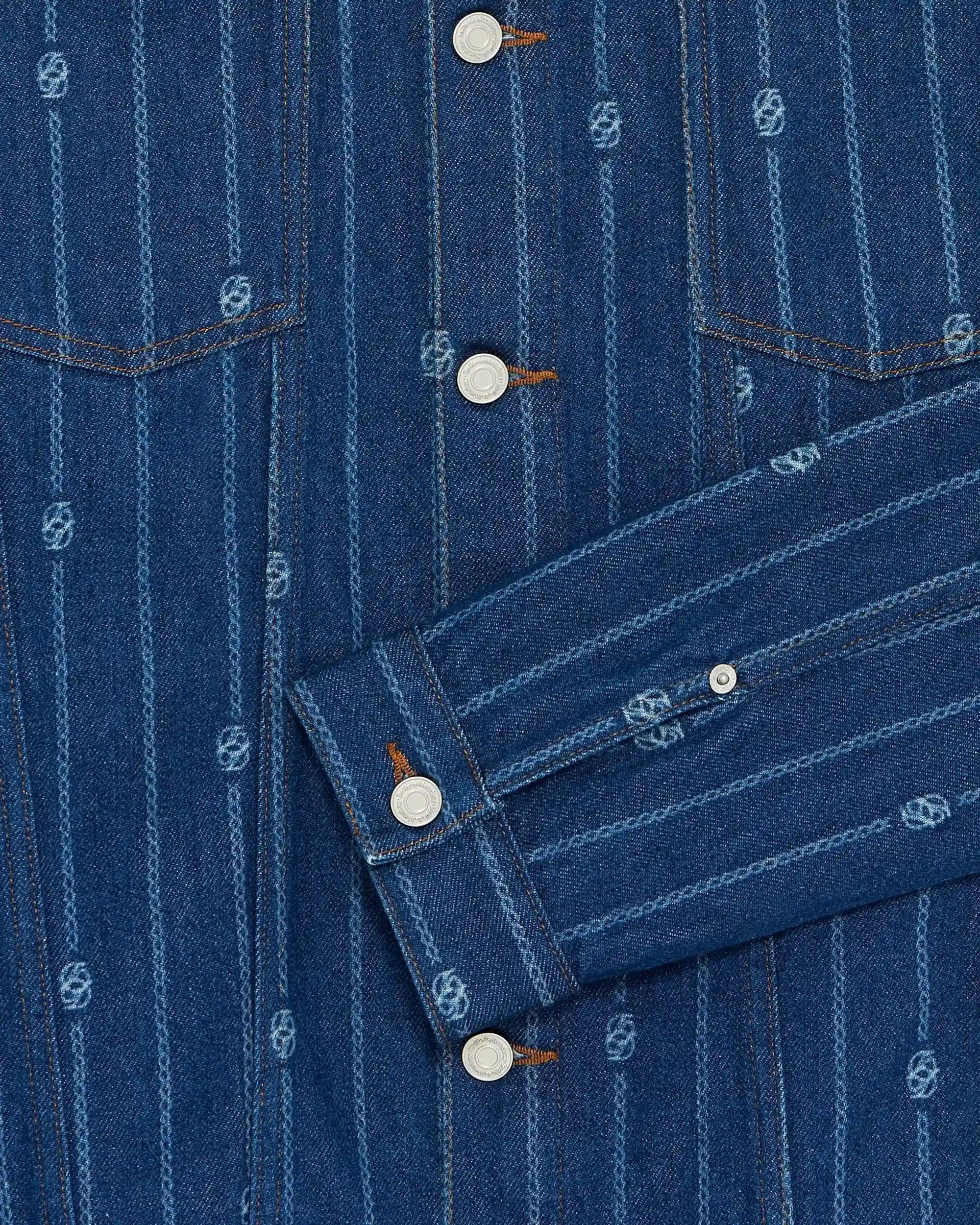 Drôle De Monsieur La Veste Denim Jeansjacke Blau Stone