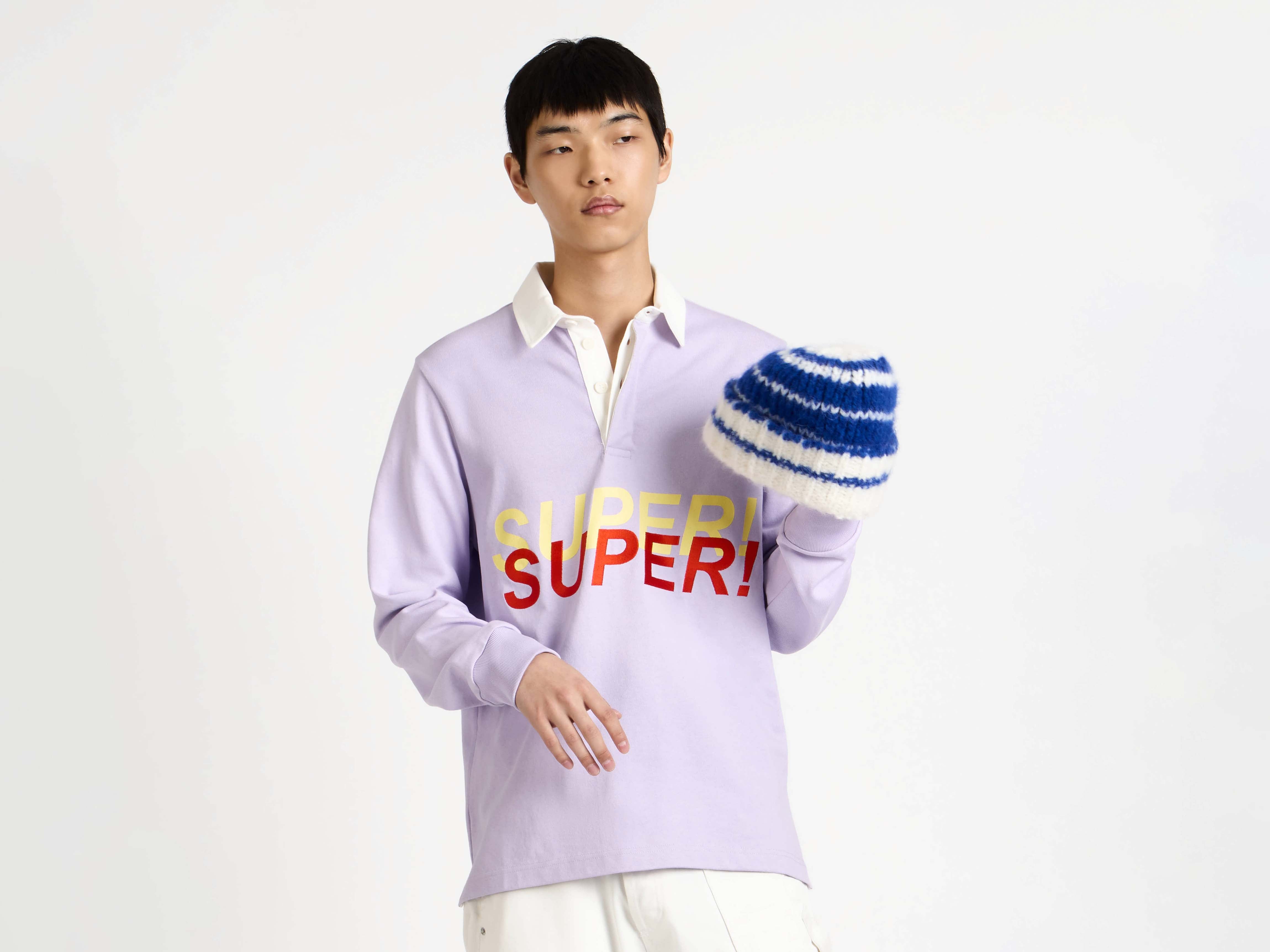 J.W.Anderson Super Super Rugby Polo Top Lila
