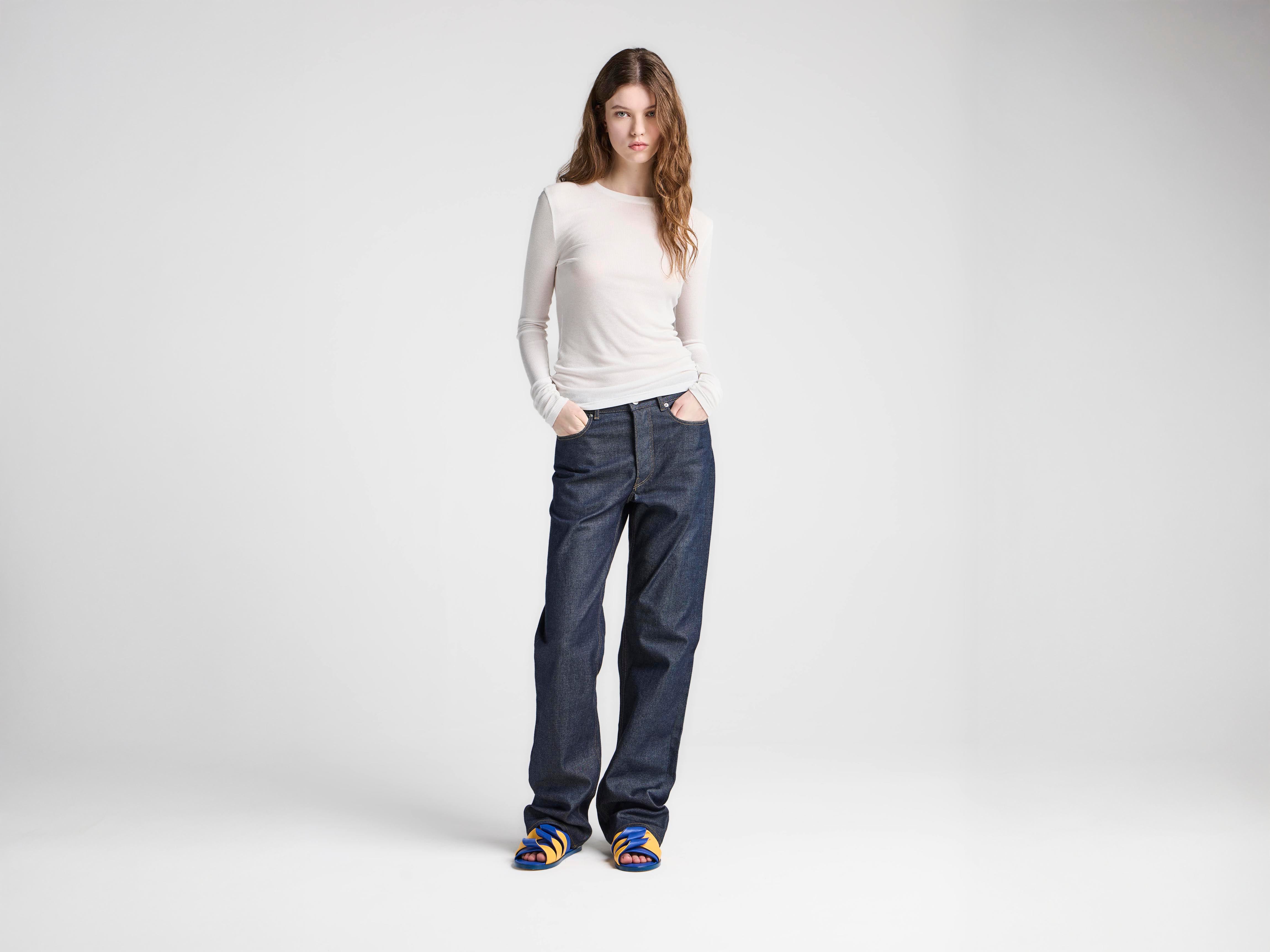 J.W.Anderson Straight Leg Jeans Indigo Raw Denim