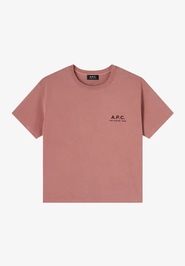 A.P.C. Rue Madame T-Shirt Größe M Himbeerrosa Bio