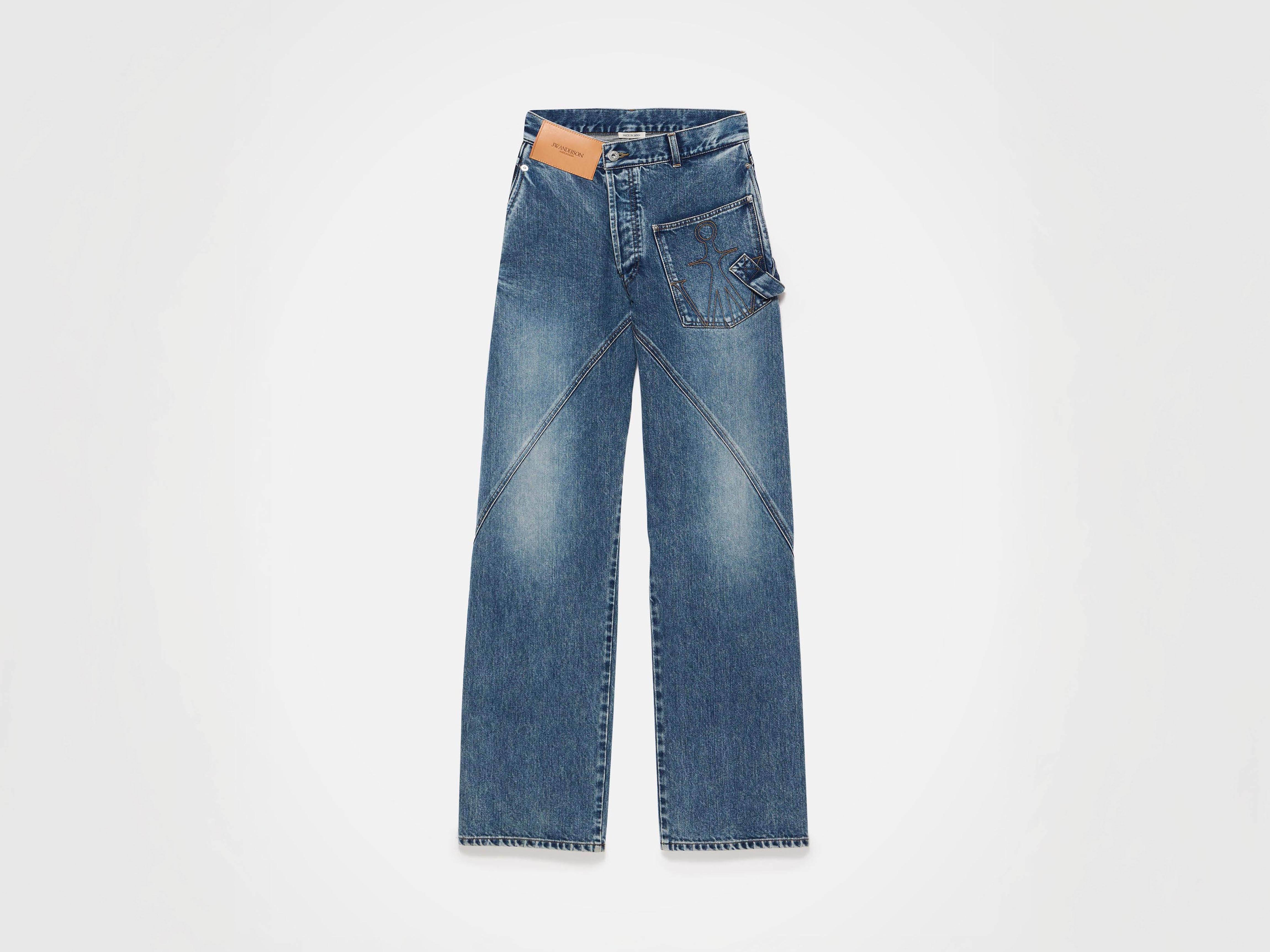J.W.Anderson Twisted Workwear Jeans Mid Blue Denim