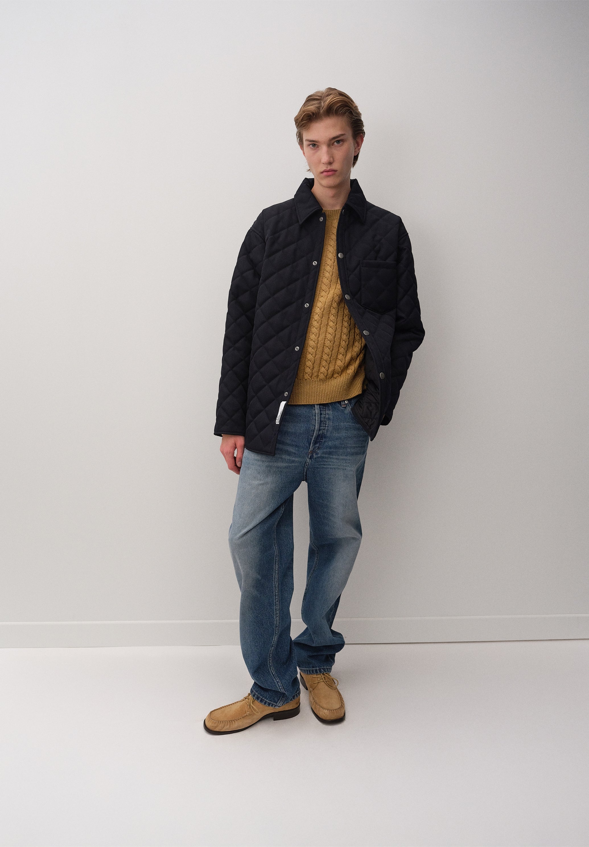 A.P.C. Wolljacke Gesteppt Marineblau M Unisex