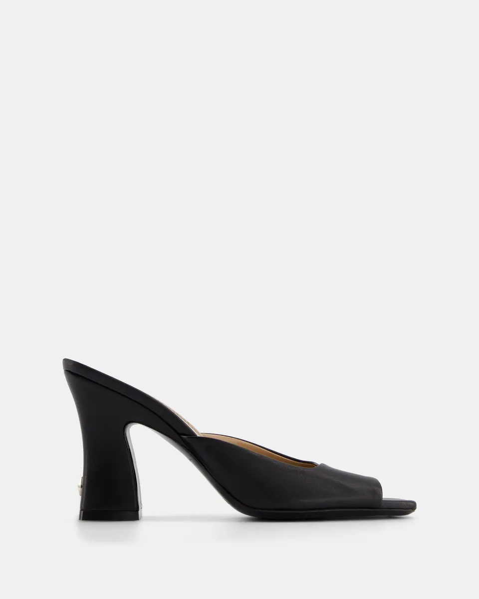 Nodaleto Nodstalgia Brooke Mules Black Nappa 9cm