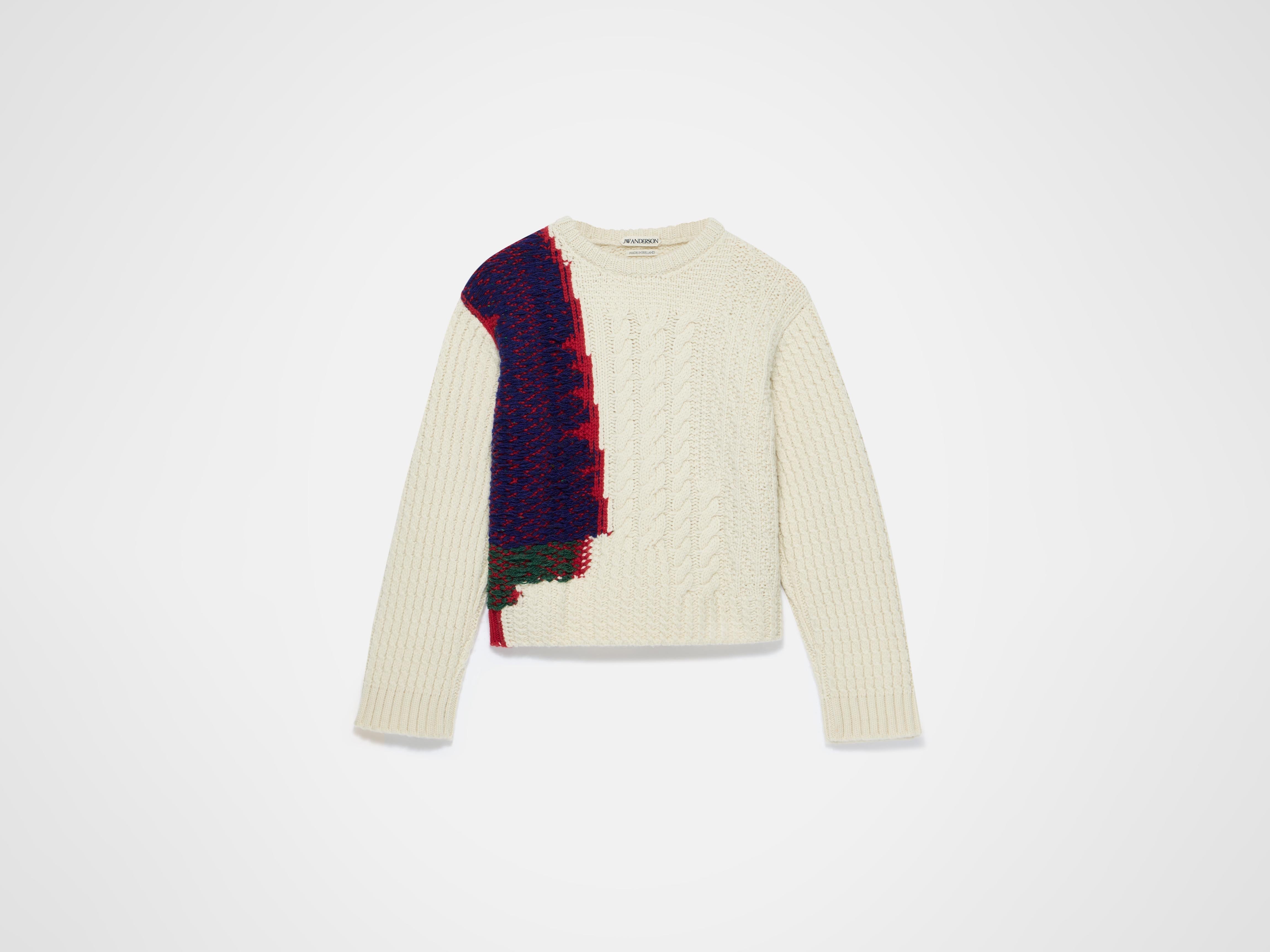 J.W.Anderson Knitwear Cable-Knit Jumper Strickpullover Ivory
