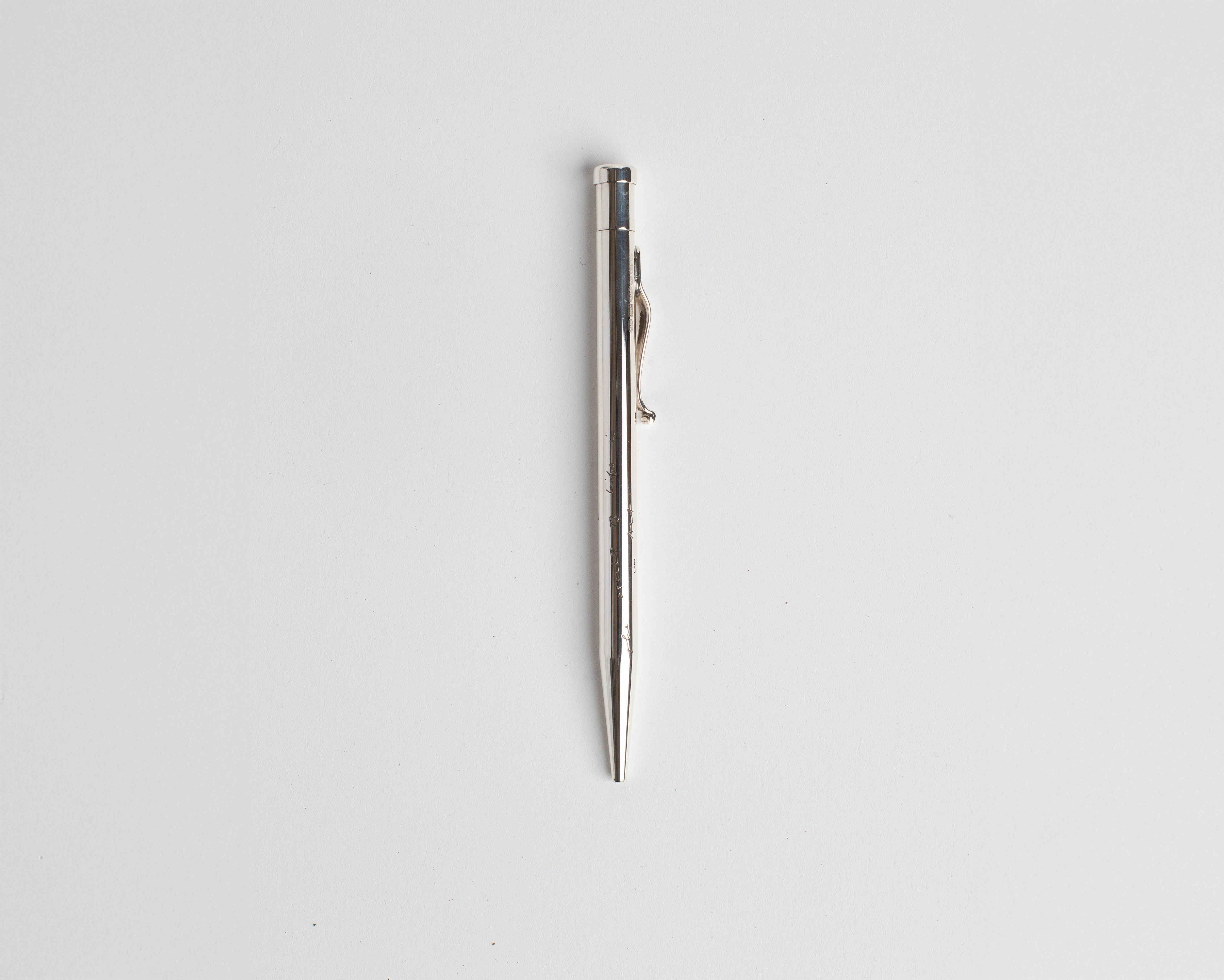 J.W.Anderson Homeware Drehbleistift Sterlingsilber Wilde Gravur