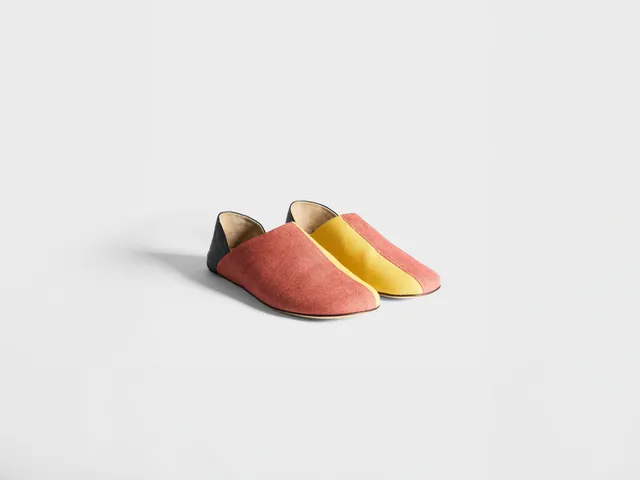 J.W.Anderson Slipper Mules Rust Multi Damen Canvas Leder