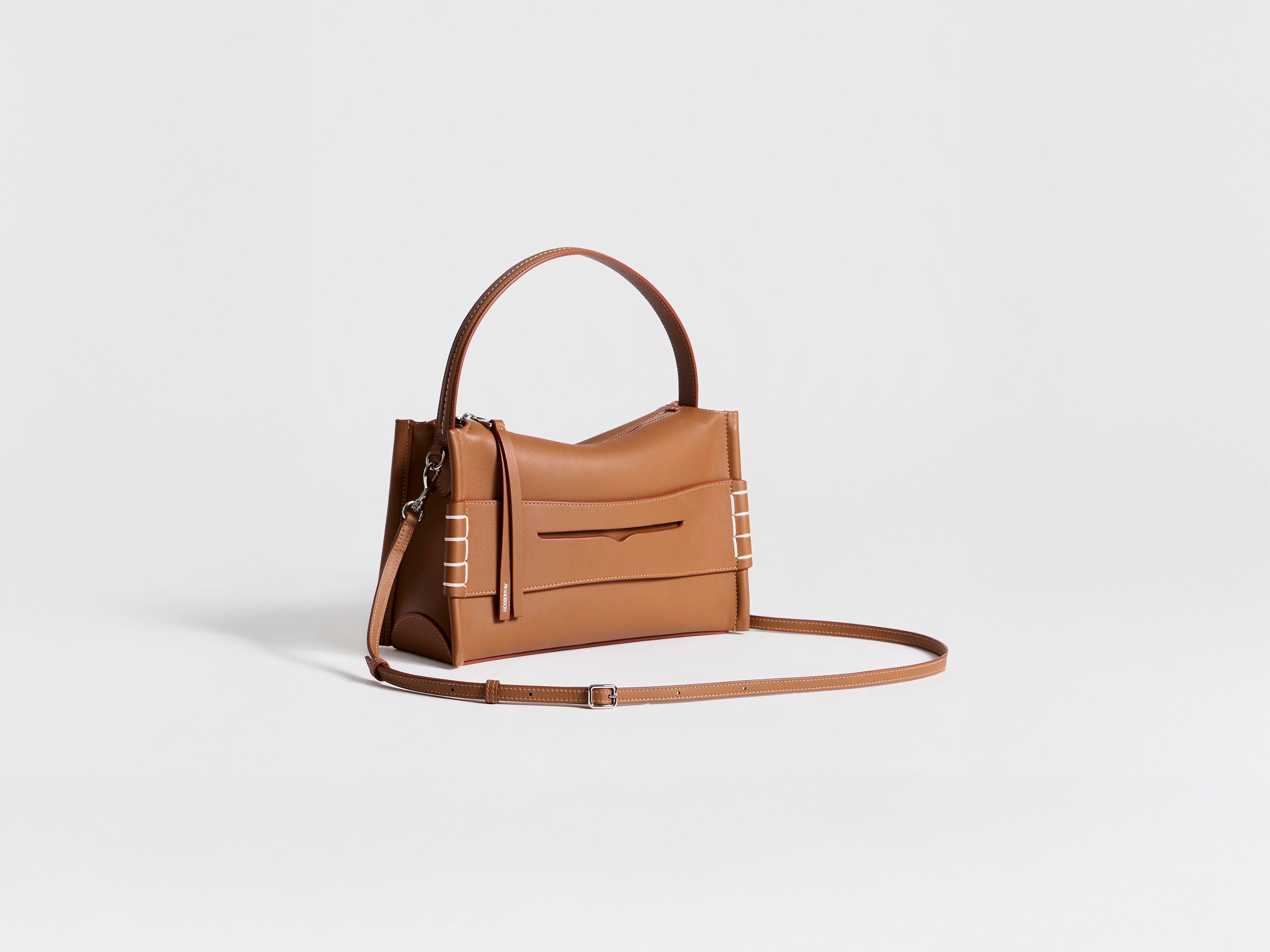 J.W.Anderson Loafer Bag Tasche Kalbsleder in Tan