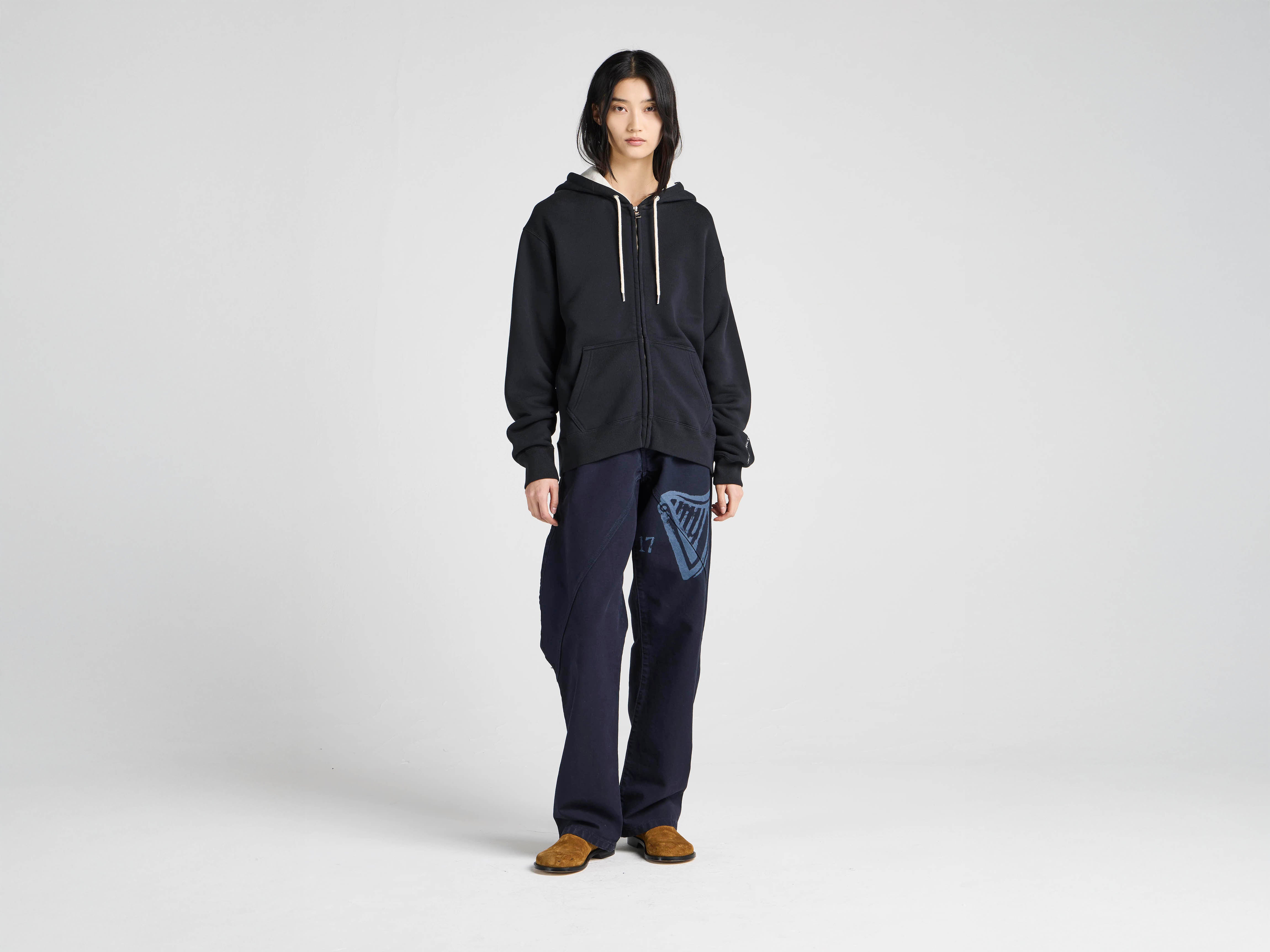 J.W. Anderson x Guinness Hoodie Kapuzenpullover Washed Black