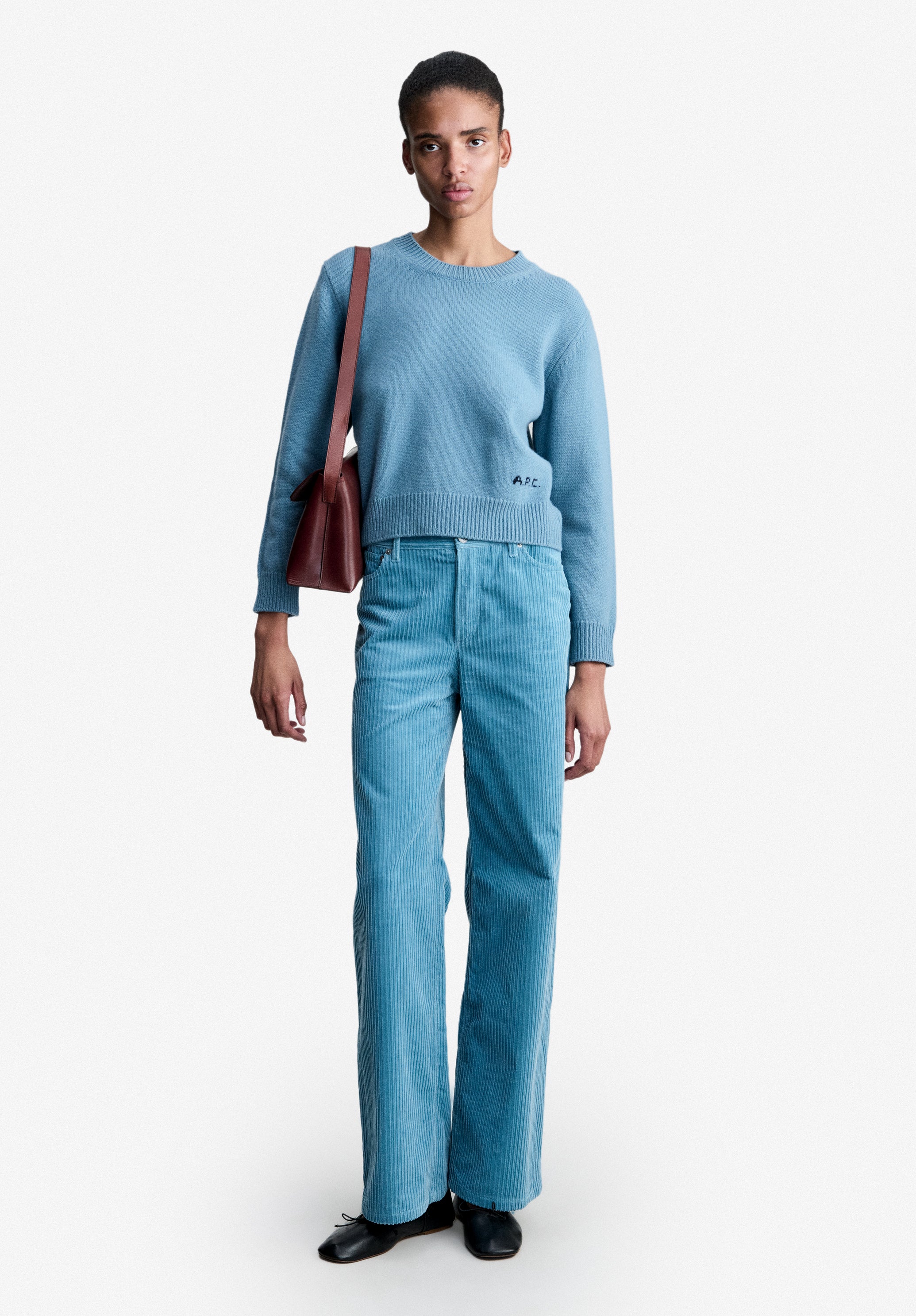 A.P.C. Elisabeth Jeans Hemd Gerade mit Brusttaschen Gr. 27